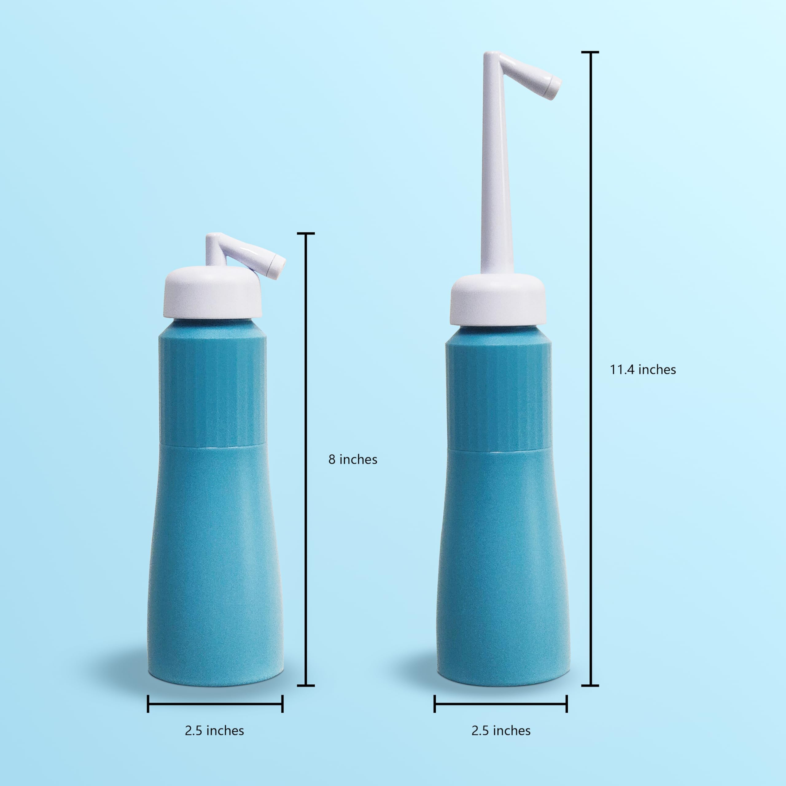 Portable 11.8 Oz Bidet, Feminine Care Irrigator, Retractable Nozzle Travel Bidet with 60° Elbow XYJunTech