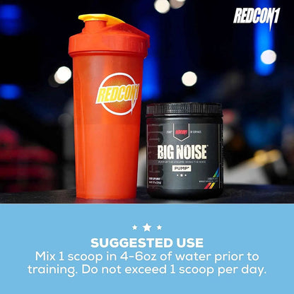 REDCON1 Total War Preworkout (Blue Lemonade) & Big Noise Non-Stim Preworkout Powder (Rainbow Candy) Stack - Pre Workout Duo for Energy, Focus & Endurance (2 Products, 30 Servings Each)