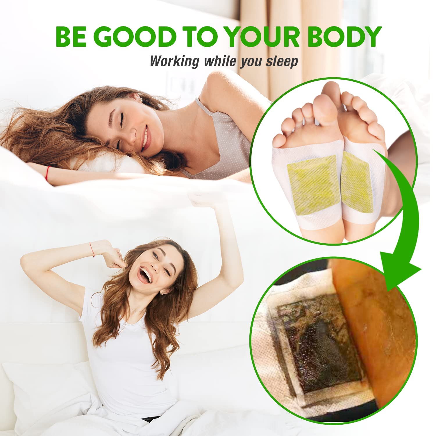 Foot Paches, Premium Deep Cleansing Foot Pads, Bamboo Foot Paches Rantherm