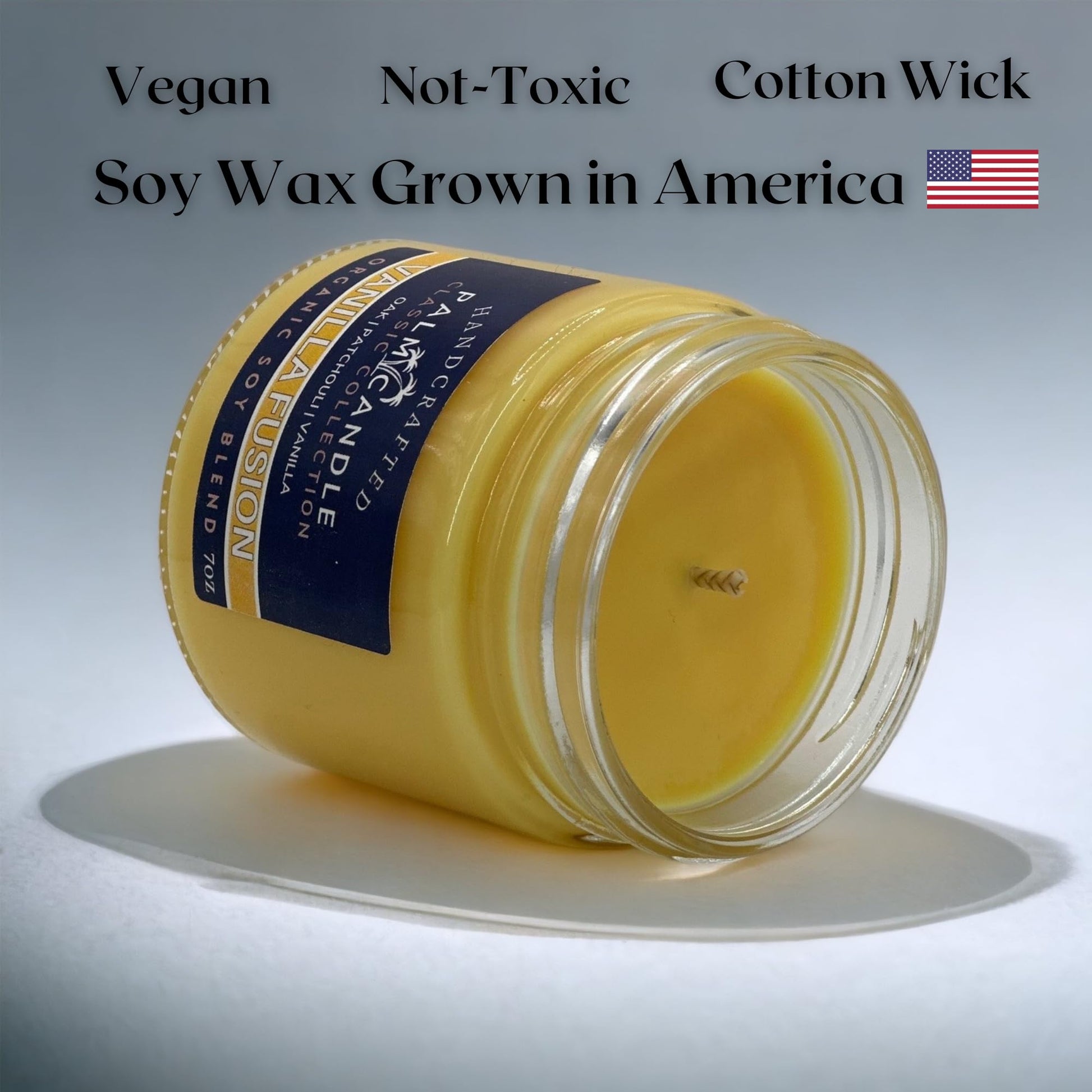 Vanilla & Wood Fusion Premium Soy Candle for Home Scented Candle 7 Ounces of Pure Aromatic Bliss Msupps.com