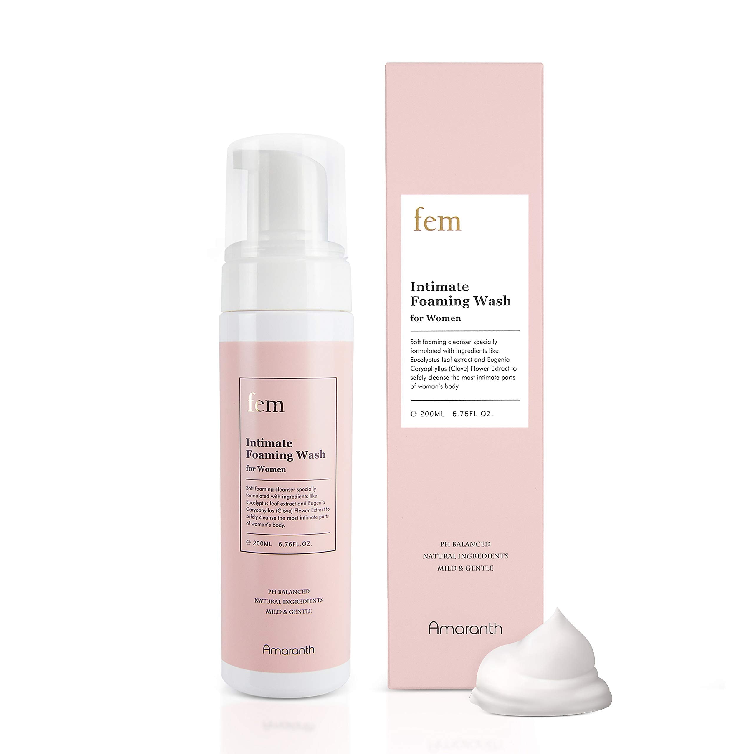 fem pH Balance Intimate Wash for Women, Feminine Wash for Sensitive Skin, Gentle Cleanser