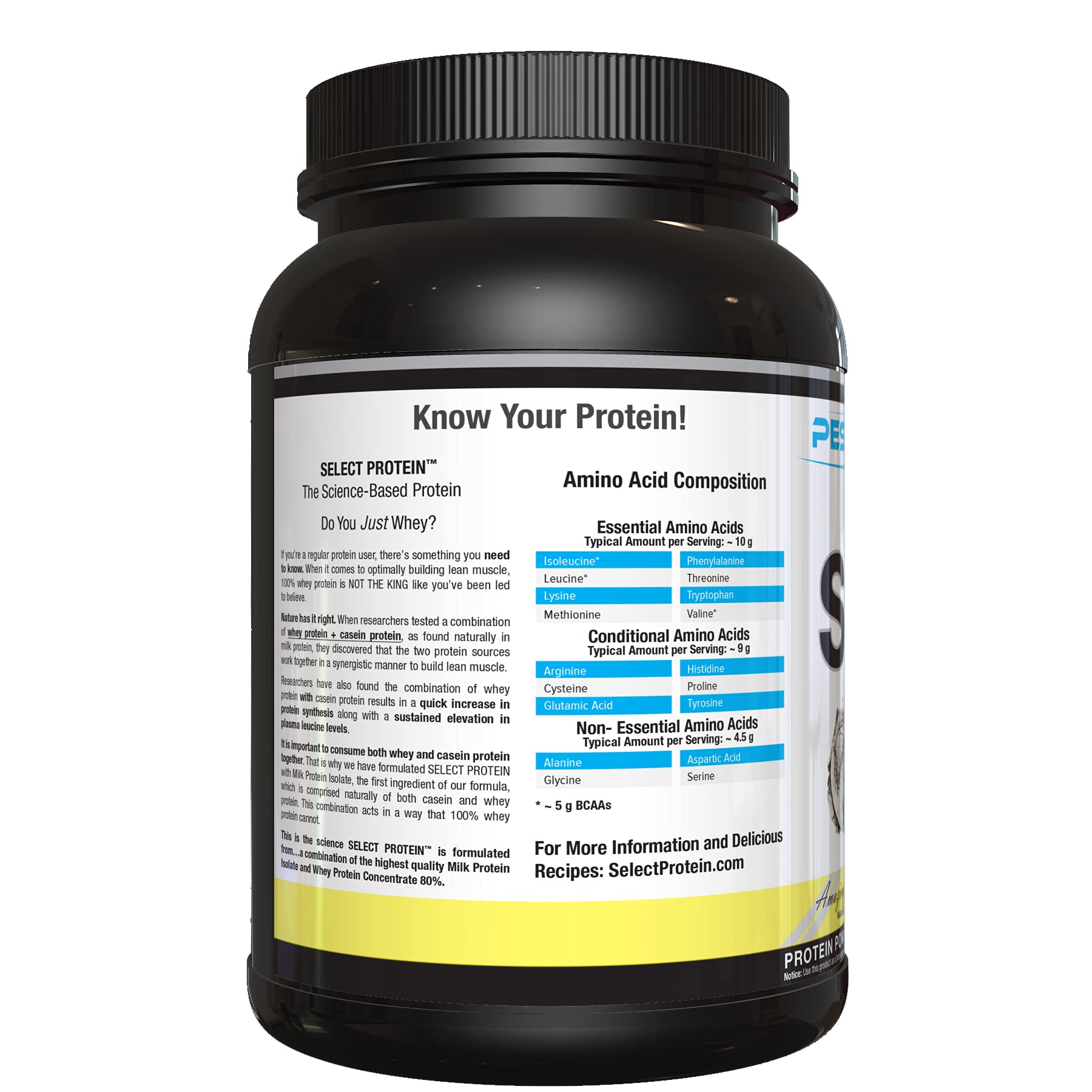 PEScience Select Low Carb Protein Powder, Peppermint Bark, 27 Serving, Keto Friendly PEScience