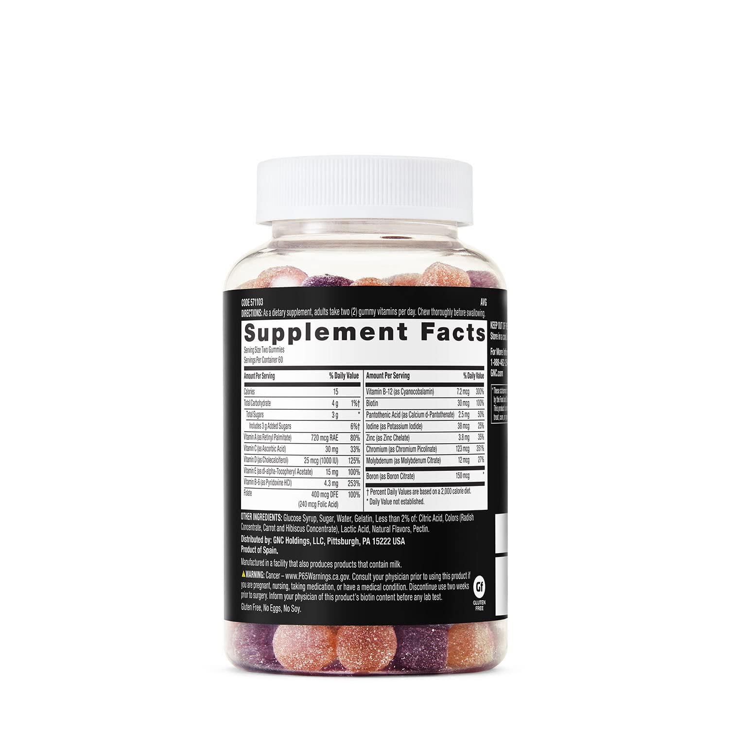 GNC Mega Men Gummy Multivitamin | Supports Energy, Metabolism, and Immune System GNC