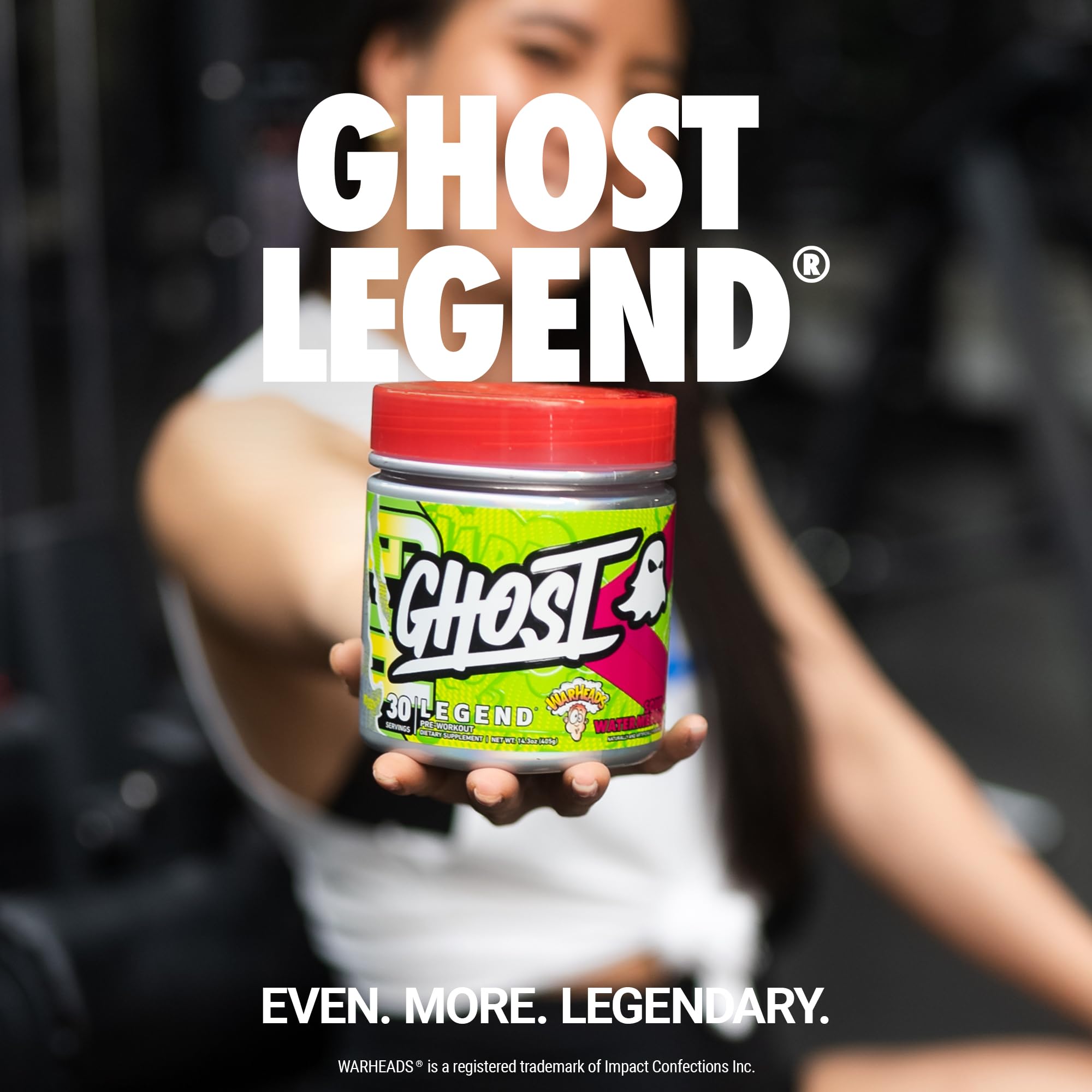 GHOST Legend V3 Pre-Workout Powder, Warheads Sour Watermelon - 30 Servings – Pre GHOST