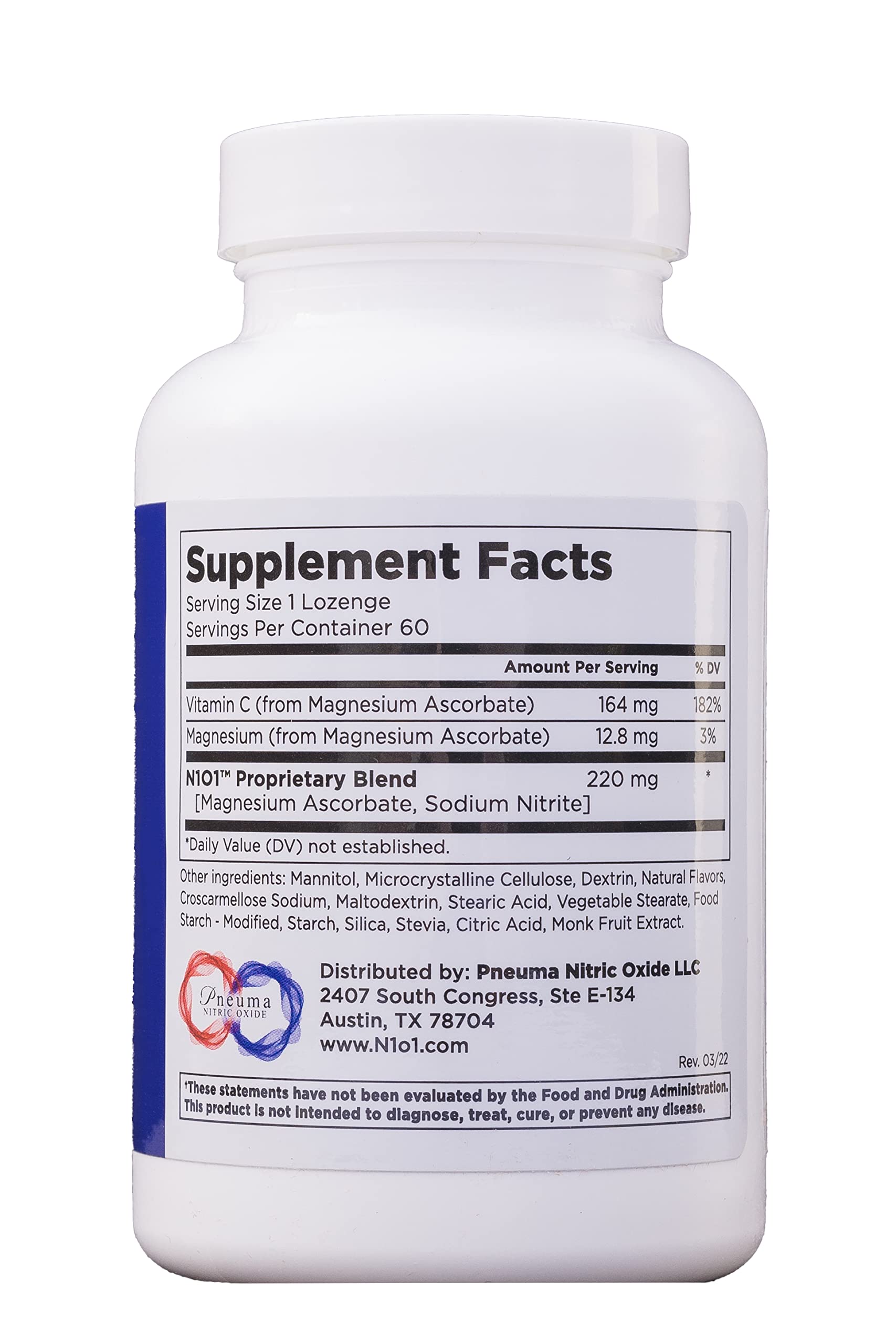 N1O1 Nitric Oxide Lozenges for Heart Health Support - Dietary Supplement N1 O1 NITRIC OXIDE ACTIVATING SERUM