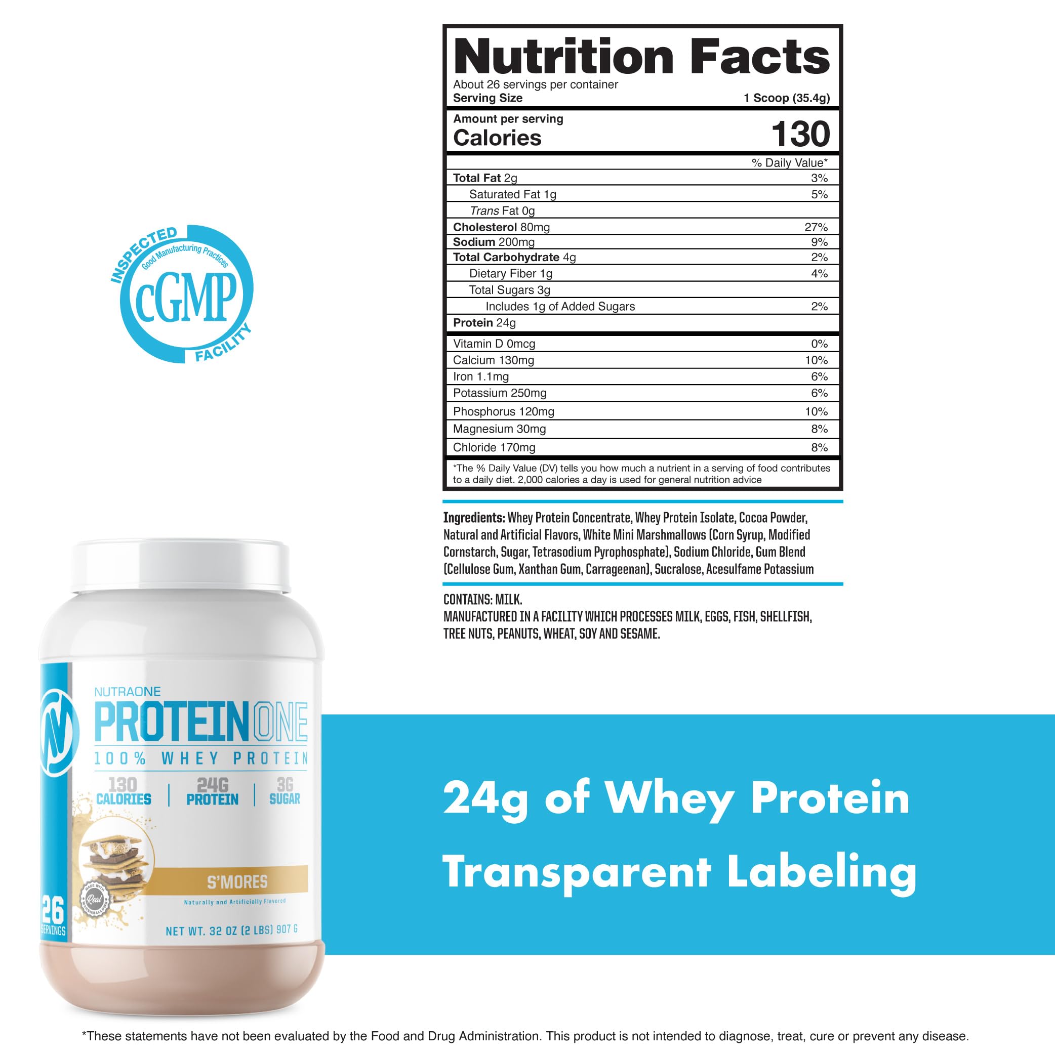 NutraOne ProteinOne Whey Protein Promote Recovery and Build Muscle with a Protein NutraOne