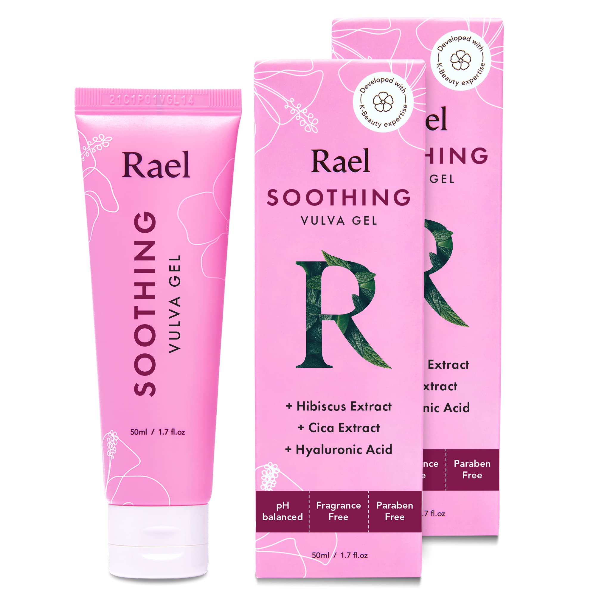 Rael Vaginal Moisturizer, Soothing Vulva Gel - pH Balance Intimate Skin Care for Women, All Skin Types