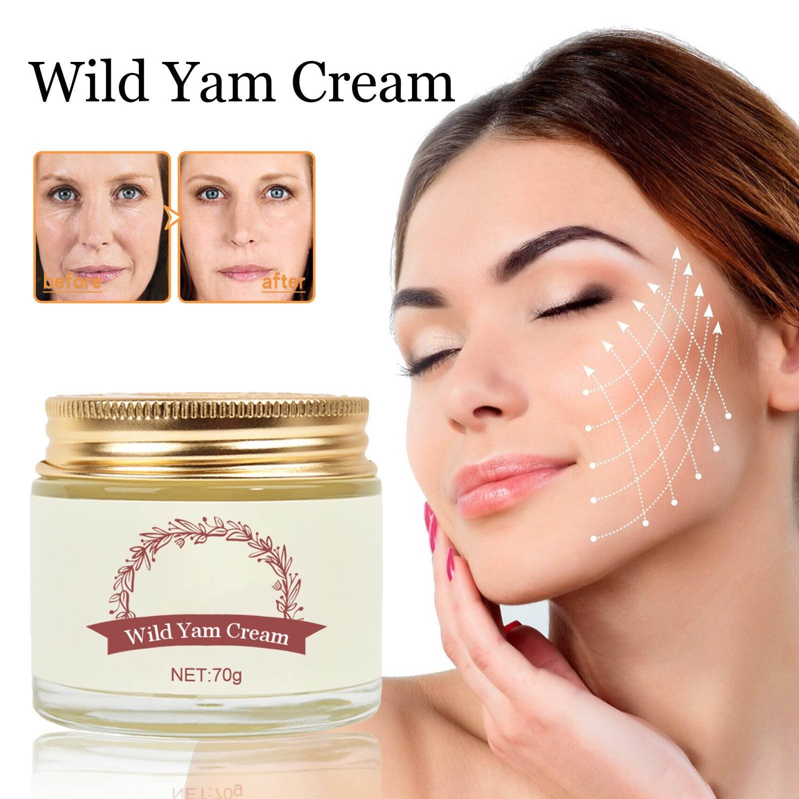 Mzluyin Wild Yam Cream,Annas Wild Yam Cream Organic Wild Yam Root Cream Mzluyin