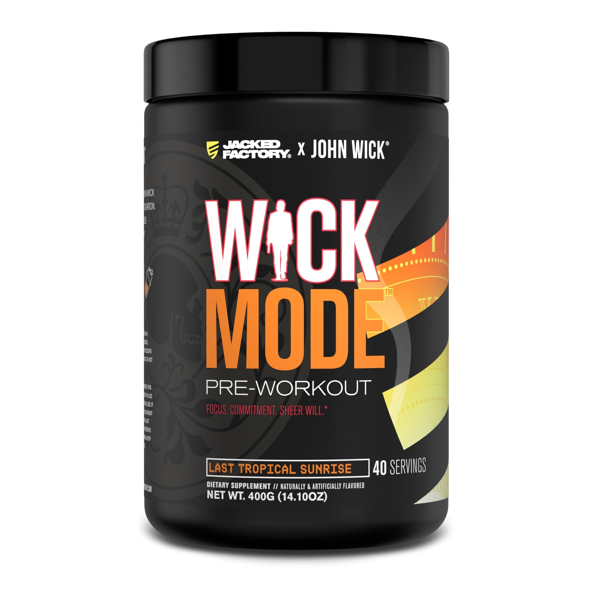 Jacked Factory X John Wick - Wick Mode Pre Workout Powder - Intense Energy