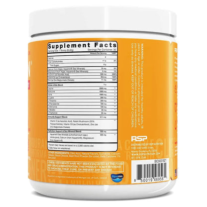 RSP NUTRITION AminoLean Pre Workout Energy (BlackBerry Pomegranate 30 Servings) with AminoLean Recovery Post Workout Boost (Blood Orange 30 Servings)
