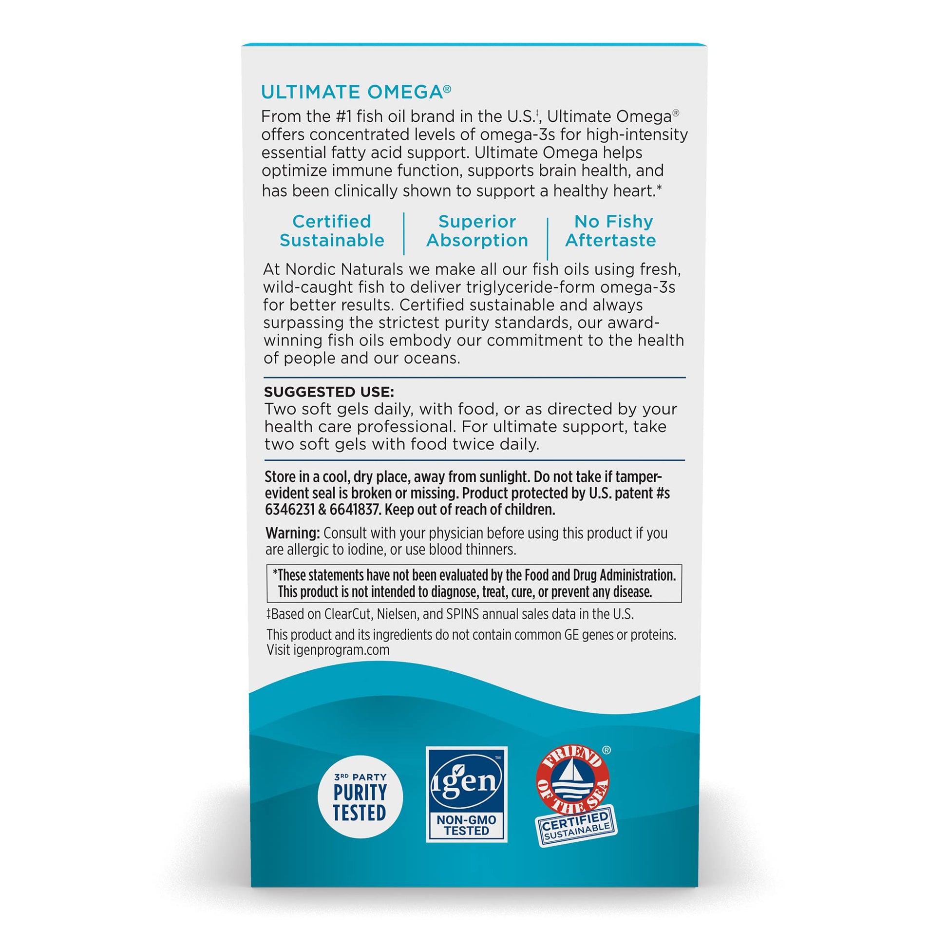 Nordic Naturals Ultimate Omega, Lemon Flavor - 210 Soft Gels - 1280 mg Omega-3 - High Nordic Naturals