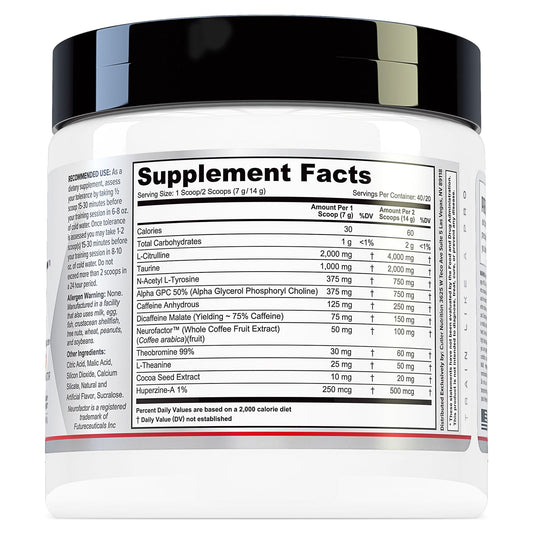 Prevail Pre Workout Powder with Nootropics: Pre-Workout Drink for Men and Women Cutler Nutrition