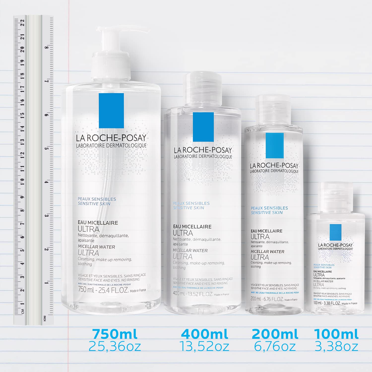 La Roche-Posay Micellar Cleansing Water Facial Cleanser and Makeup La Roche-Posay