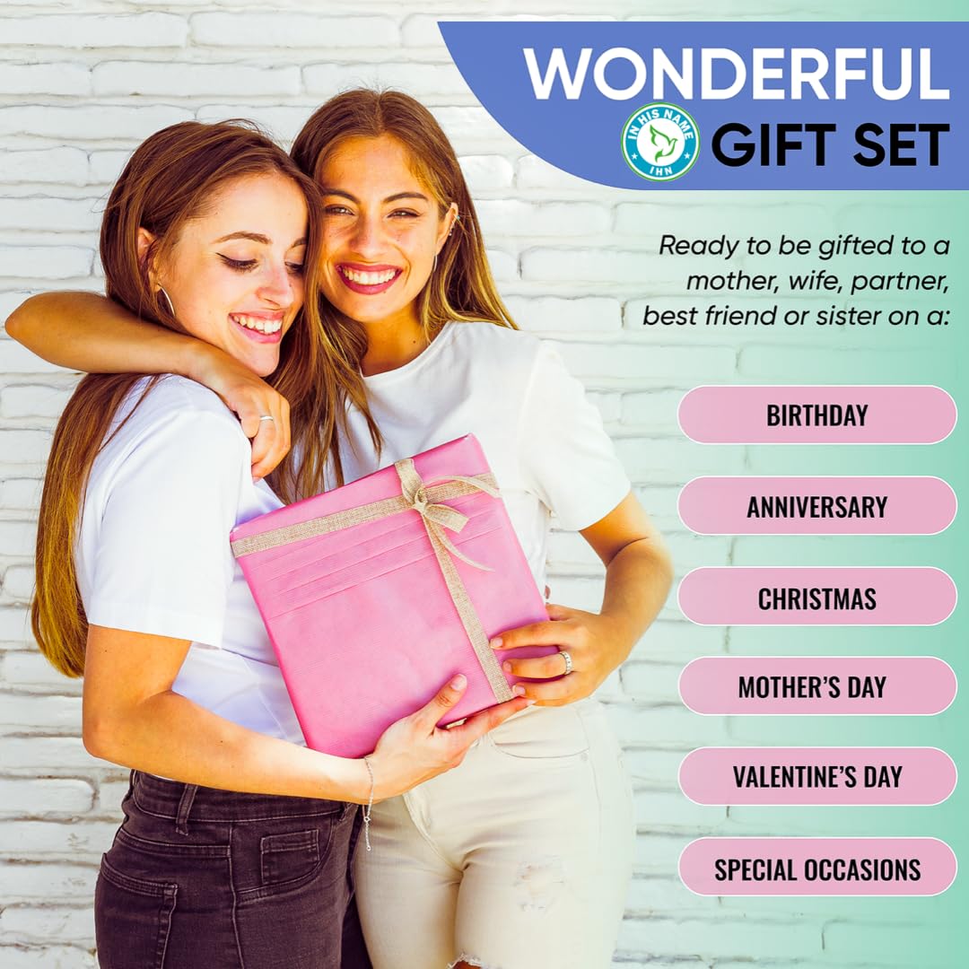 Scented Candles Gift for Women, 4 Pack, Reusable Tin Box, Luxury Candles for Home In His Name