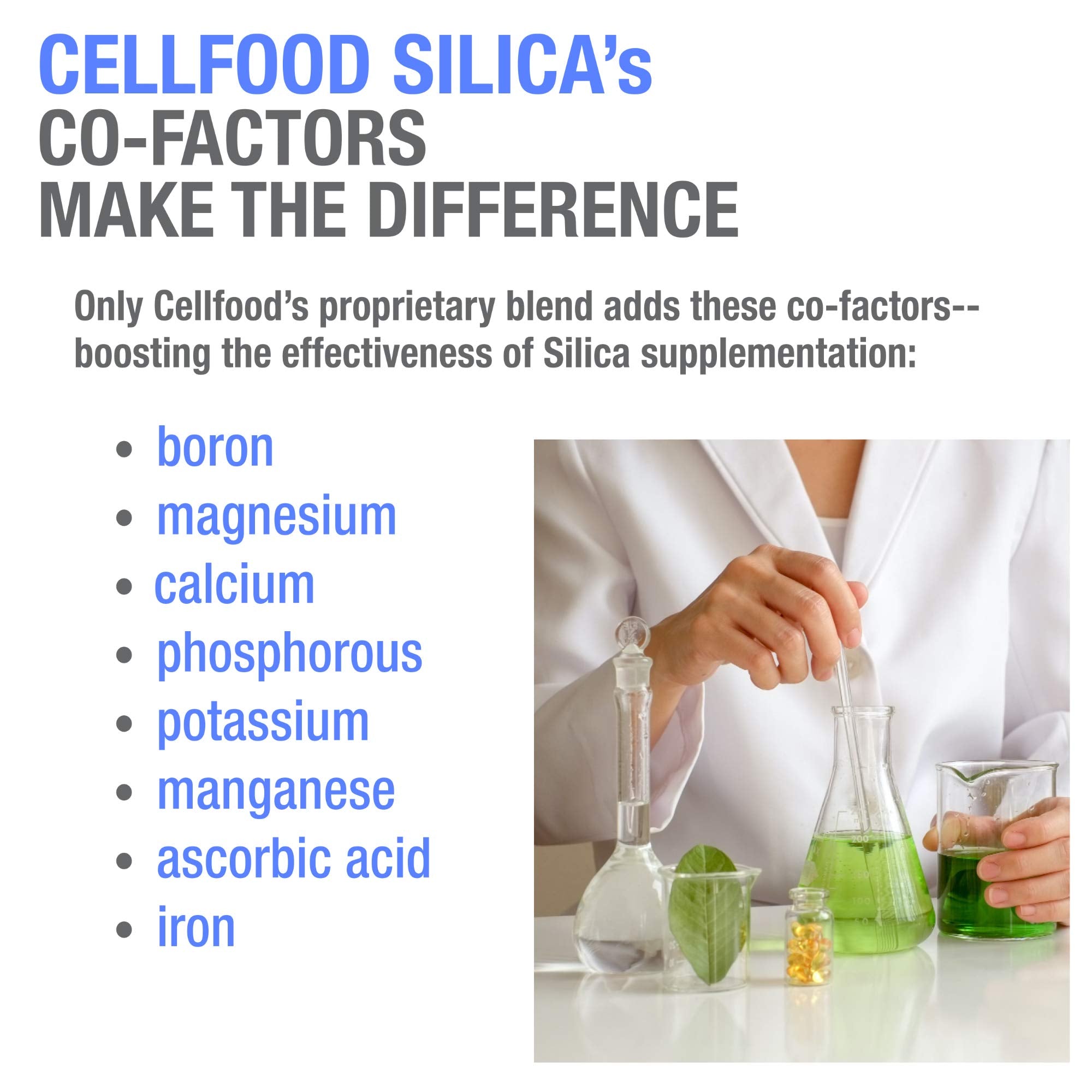 Cellfood Essential Silica Anti-Aging Formula, 4 fl oz - Supports Healthy Bones, Joints, Hair Cellfood