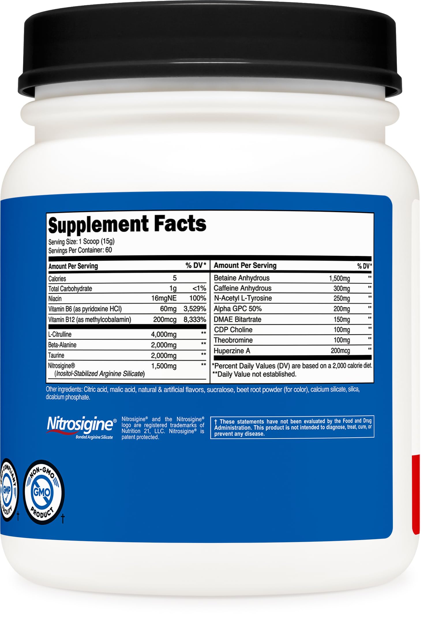 Nutricost Pre-X Xtreme Pre-Workout Complex Powder, Fruit Punch, 60 Servings, Vegetarian Nutricost