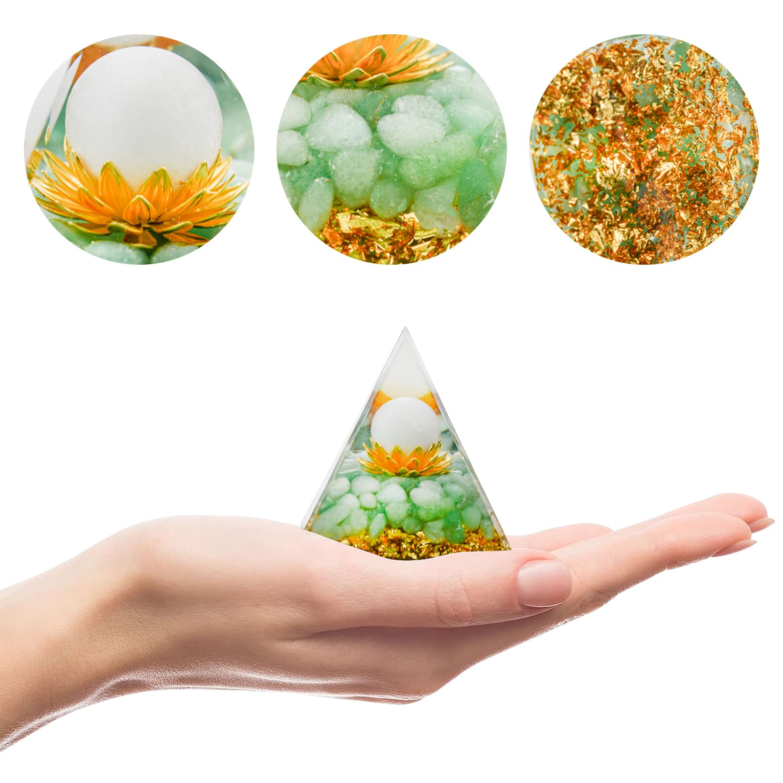 MrMrKura Orgone Pyramids Orgone Energy Pyramid Flower of Life Crystals Organite Obsidian MrMrKura