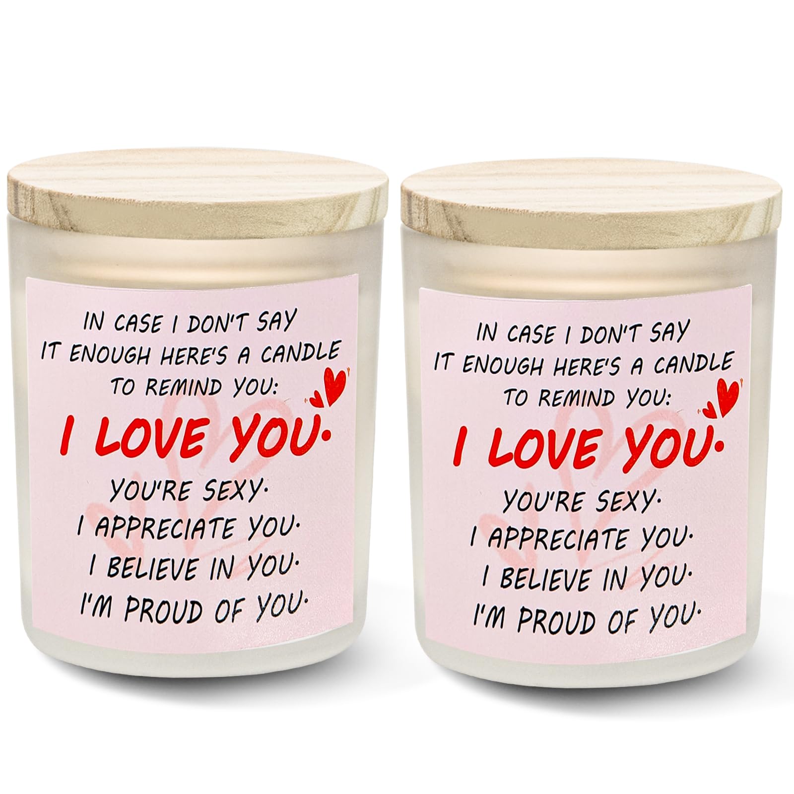Gifts for Her Anniversary Candler - 2pack Valentine's Day Candle Gift,Wife Gifts Anniversary,Vanilla Lavender JUNPEI