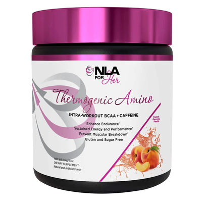 NLA for Her Pre/Intra Workout Stack (Includes Her Thermogenic Amino Georgia Peach and Uplift Pre Workout Raspberry Lemonade)