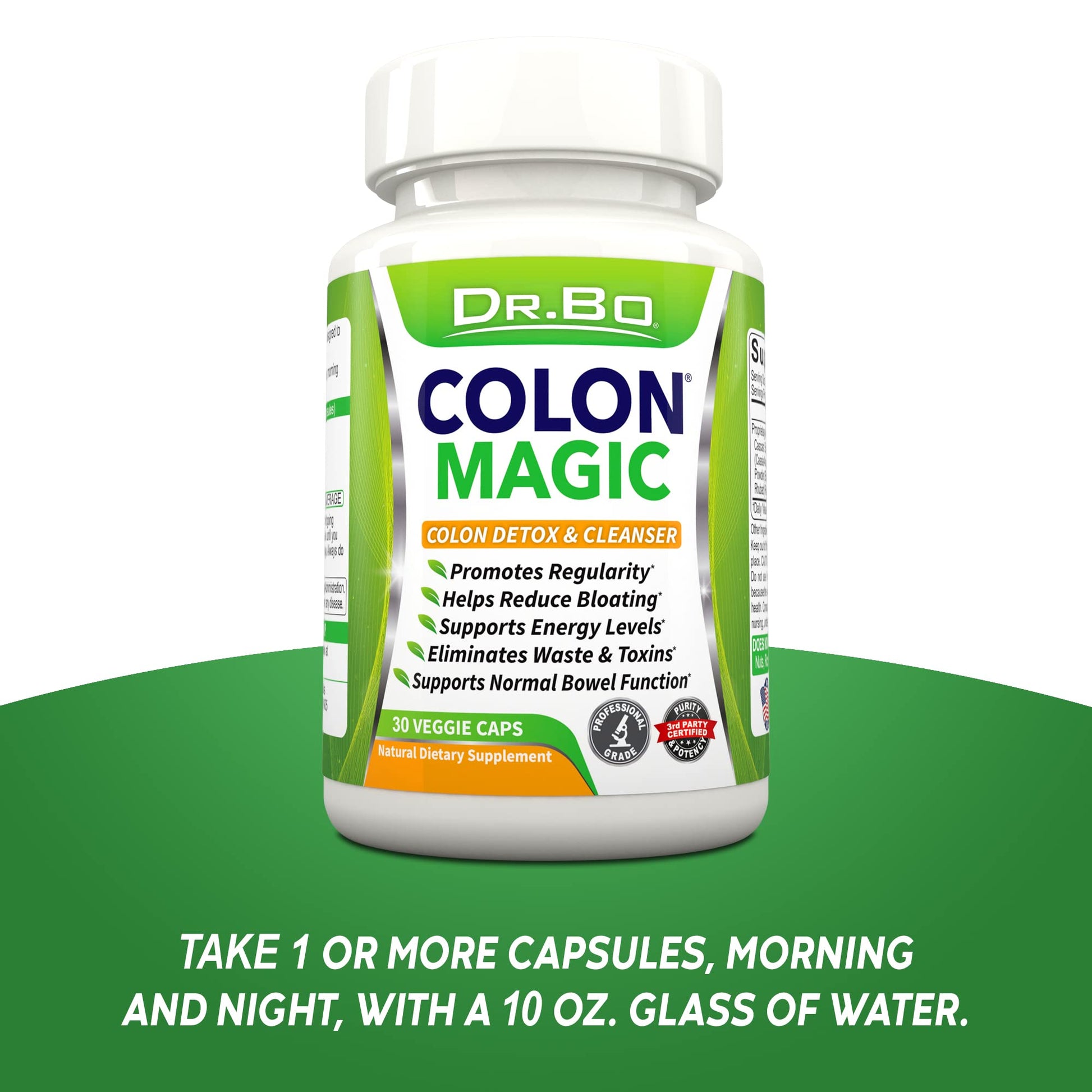 Colon Cleanse Detox Formula - Natural Bowel Cleanser Pills for Intestinal Bloating & Fast Digestive DR. BO