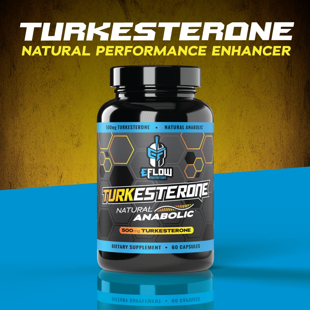 eFlow Nutrition Turkesterone (500 mg) Ajuga Turkestania Extract Complexed eFlow Nutrition