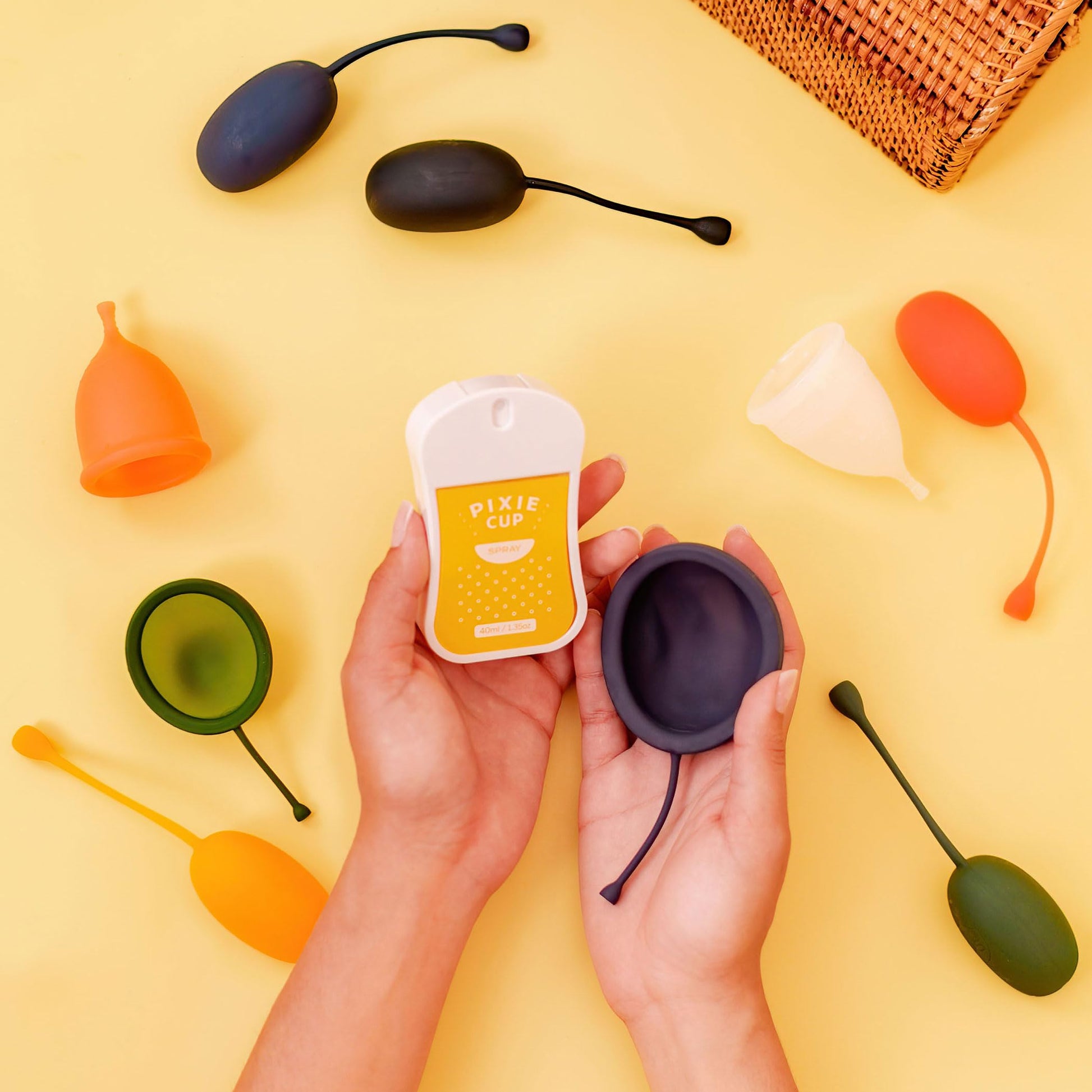 Pixie Sterilizer Spray for Menstrual Cups - Complete Sterilization in Just A Quick Spray - 100% Hypoallergenic Pixie Cup