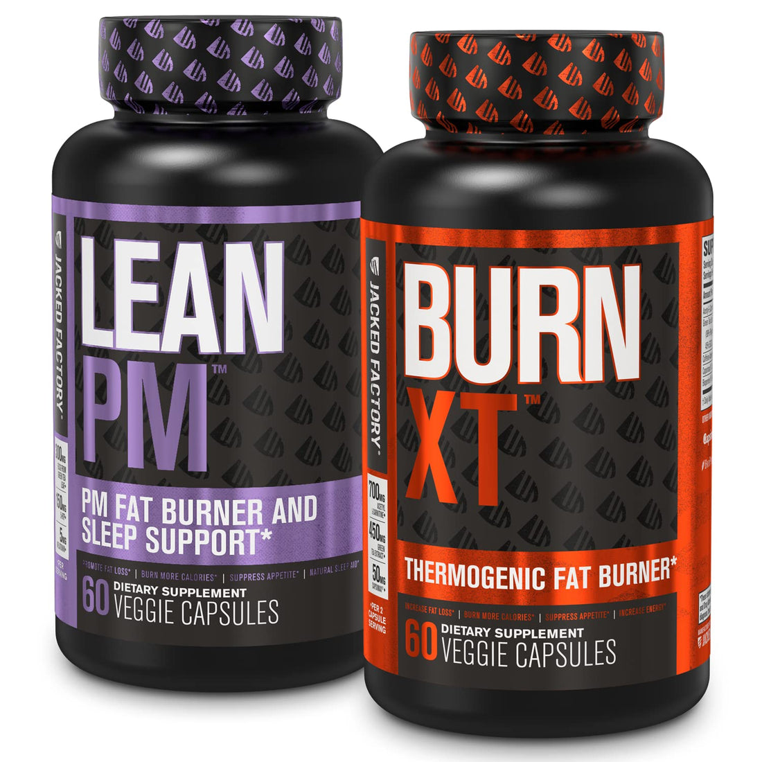 Jacked Factory Burn XT Thermogenic Fat Burner & Lean PM Nighttime Jacked Factory