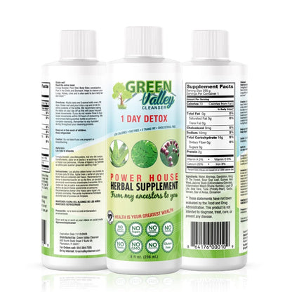 1 Day Colon Liquid Cleanse Formula and Liver Detox - Vegan Friendly, Helps Healthy Digestion