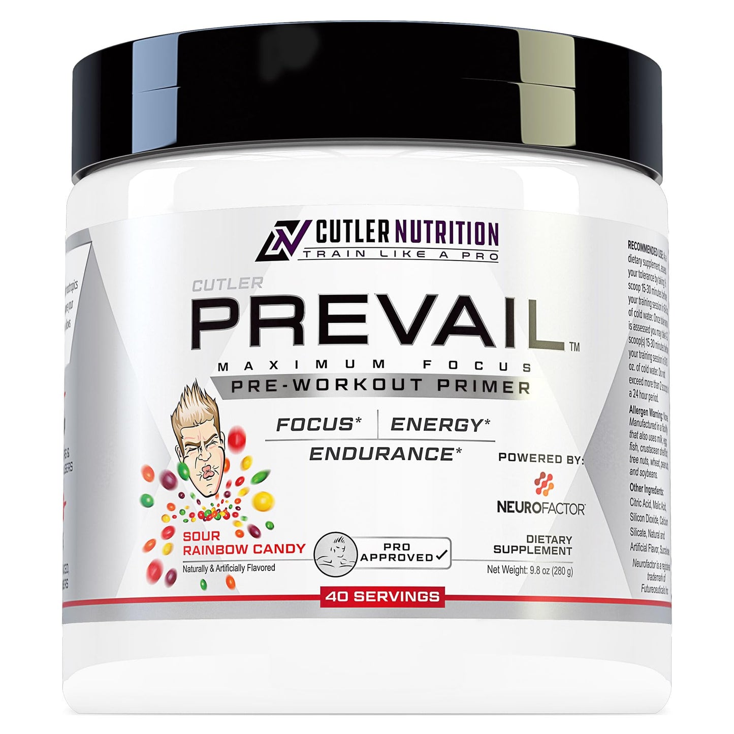 Prevail Pre Workout Powder with Nootropics: Pre-Workout Drink for Men and Women