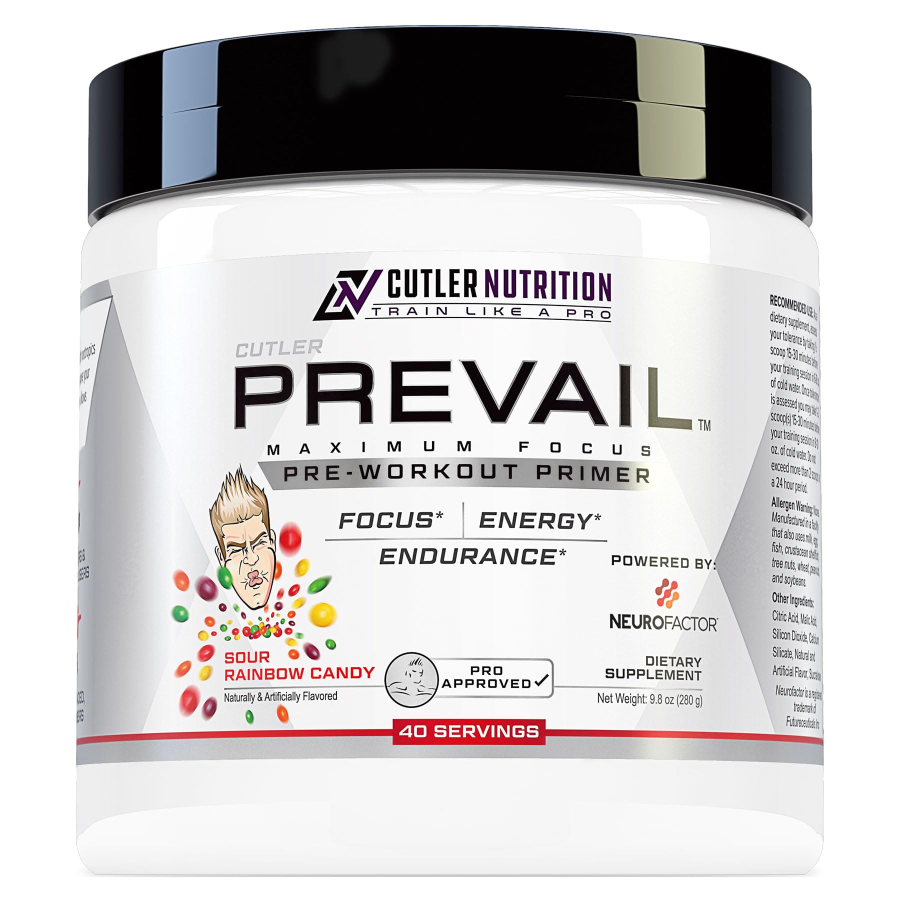 Prevail Pre Workout Powder with Nootropics: Pre-Workout Drink for Men and Women