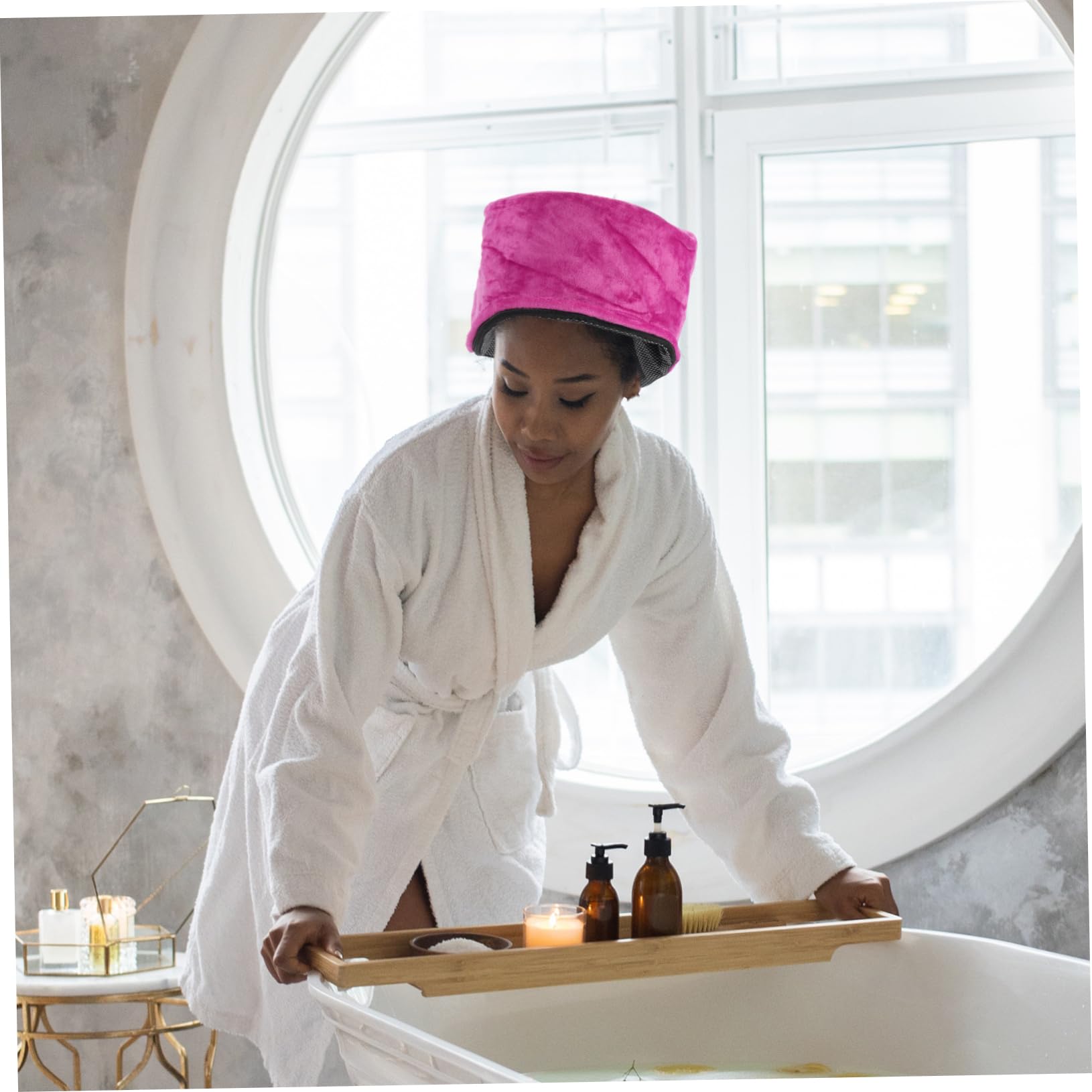 Balacoo Hair Massager Smokeless Moxa Cap Hot Heads Heating Cap Moxa Massager Heat Compress balacoo