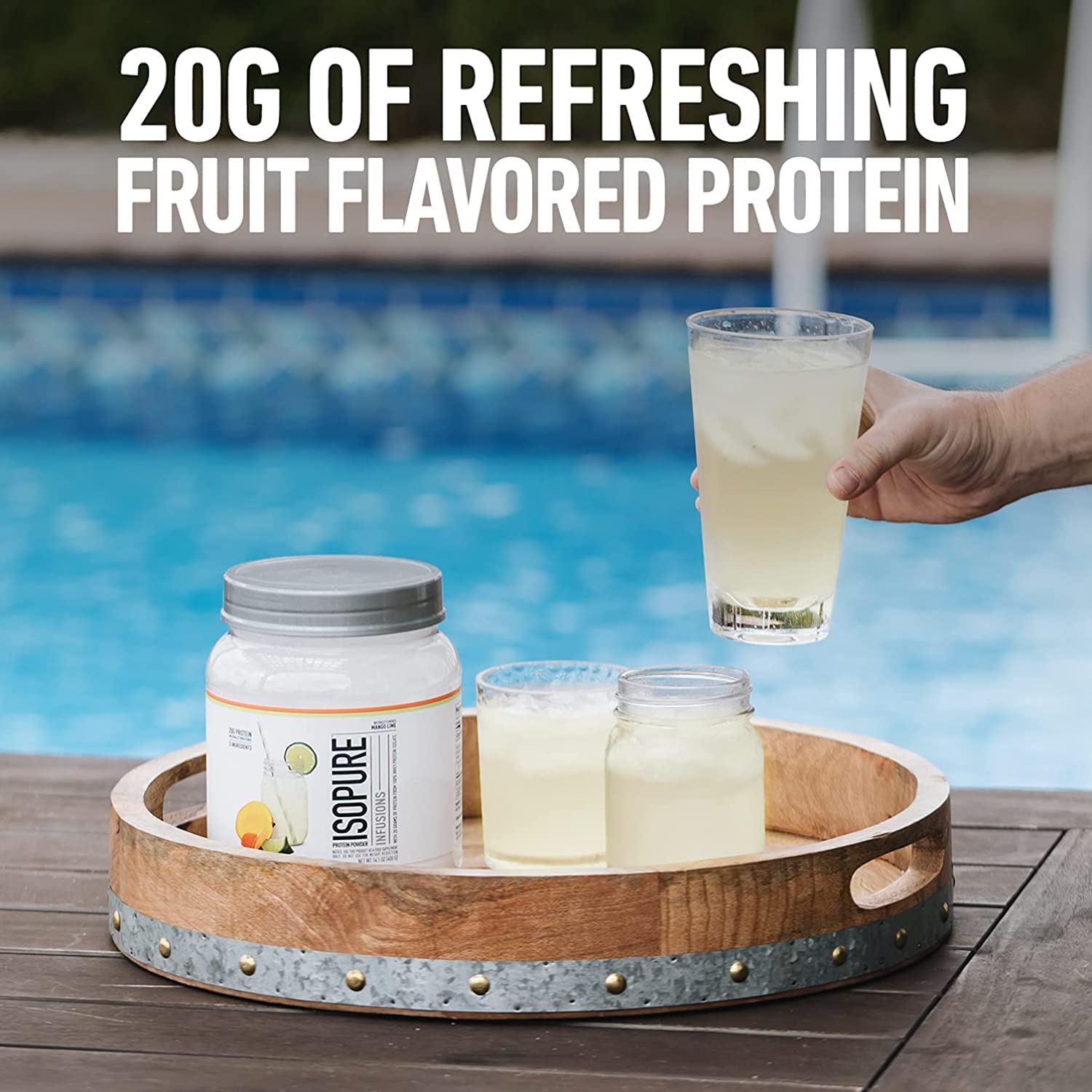 Isopure Protein Powder, Gluten Free, Whey Protein Isolate, Post Workout Recovery Drink Isopure