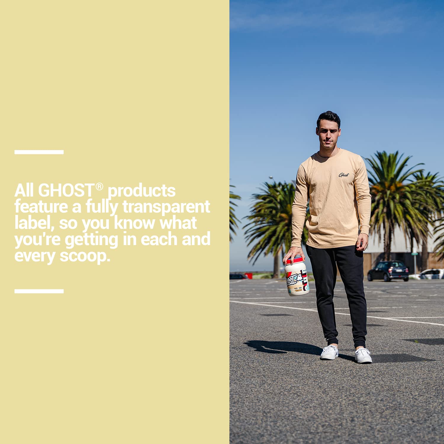 GHOST Whey Protein Powder, Peanut Butter Cereal Milk - 2LB Tub, 26G of Protein GHOST