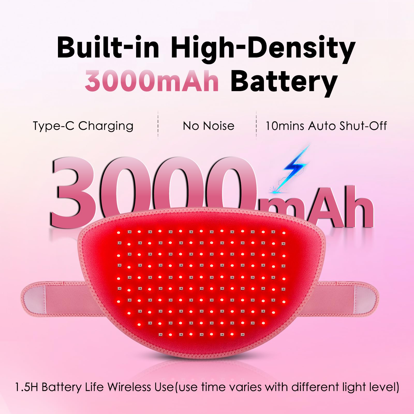 Red Light Therapy Belt Pad: Near Infrared Lamp Pain Relief 156 LEDs Wrap Body Heating Pads Astarexin