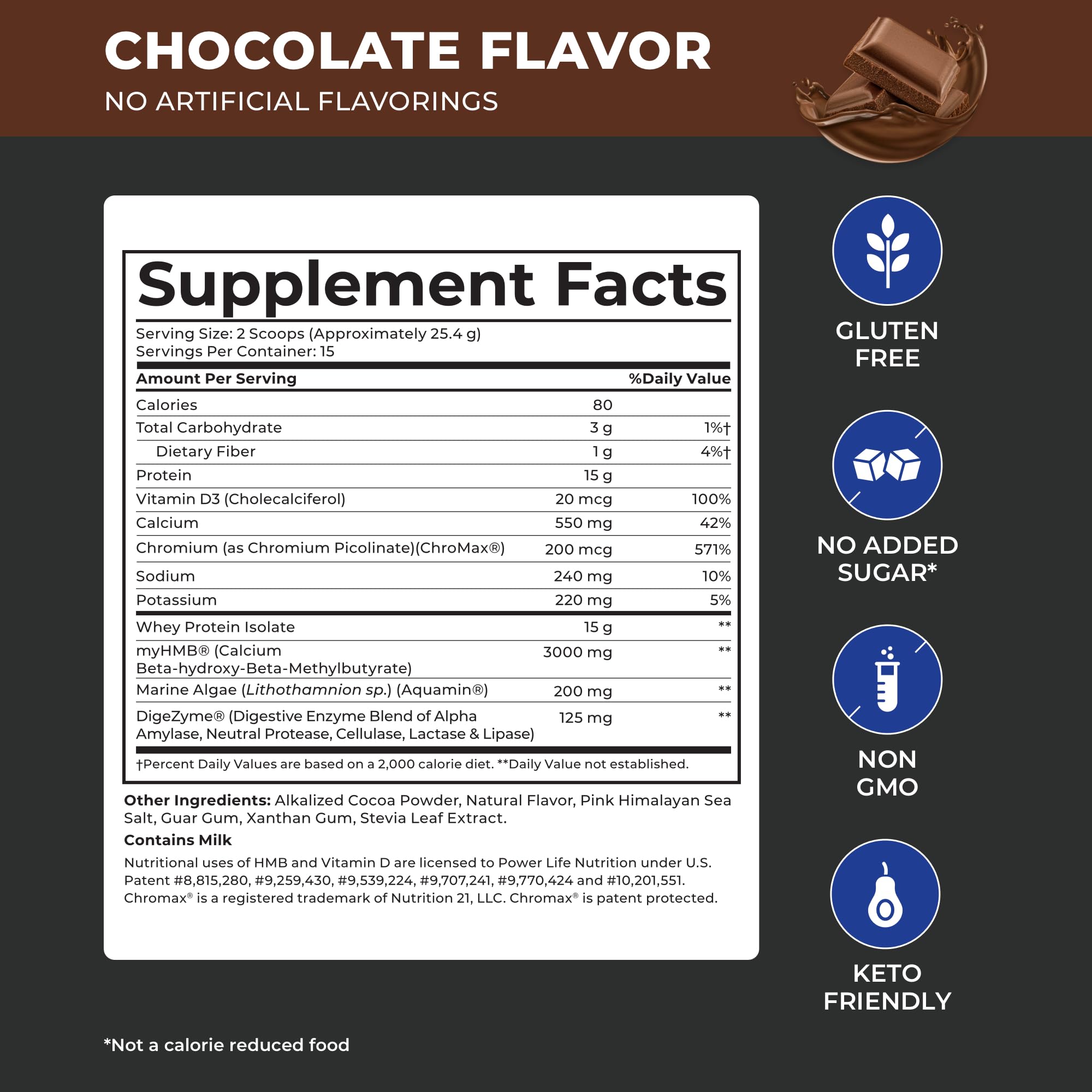 POWERLIFE Tony Horton High Impact Grass Fed Whey Protein with 3000 MG of HMB POWERLIFE