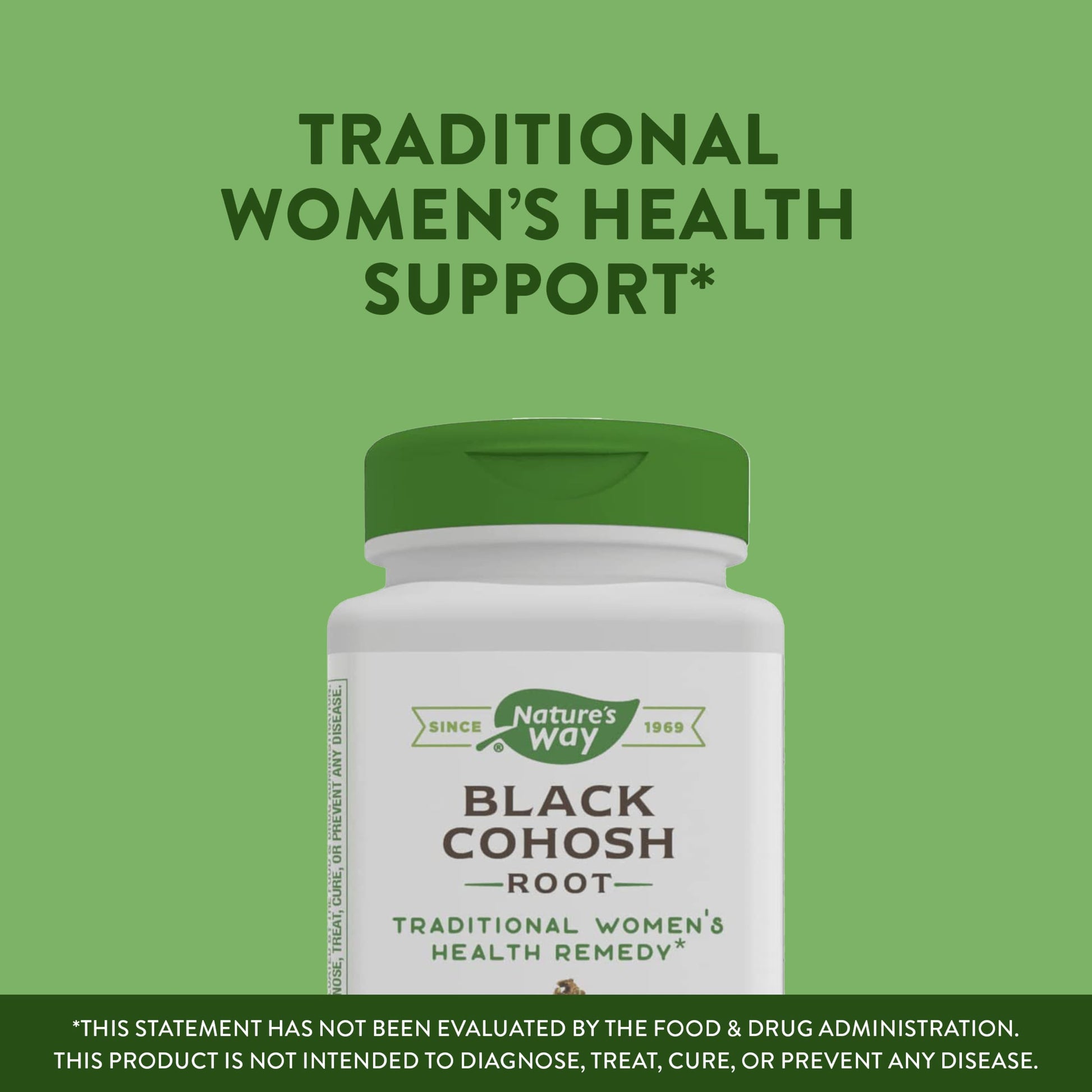 Nature's Way Black Cohosh Root, Traditional Support for Women's Health*, 540 mg Nature's Way
