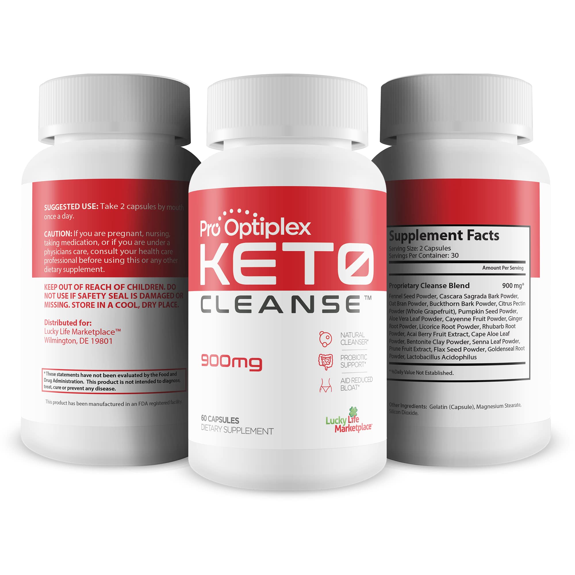 Pro Optiplex Keto Cleanse - Cleanse & Detox Naturally - Herbal Keto Cleanse with Probiotic healthsupps.co.uk