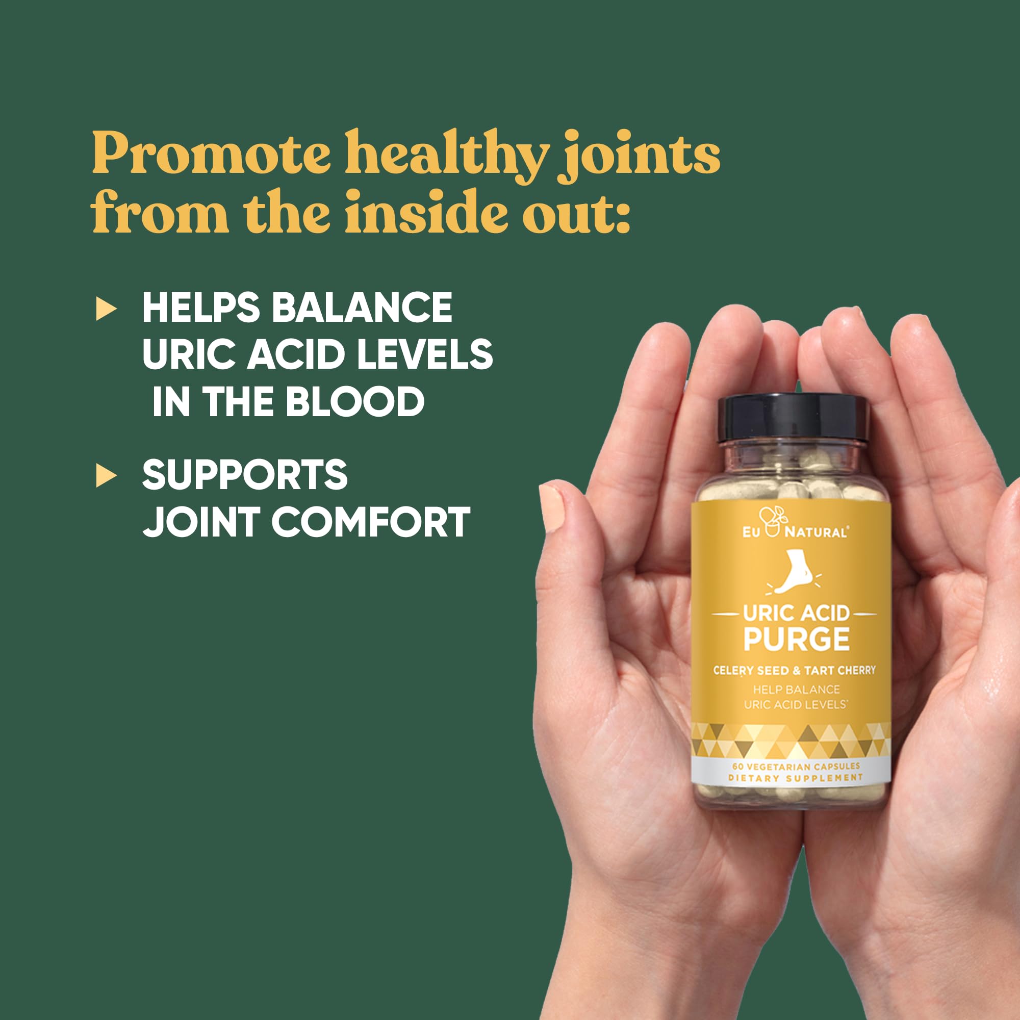 Purge! Uric Acid Flush – Eat & Drink What You Want – Detox and Cleanse with Celery Seed Extract Eu Natural