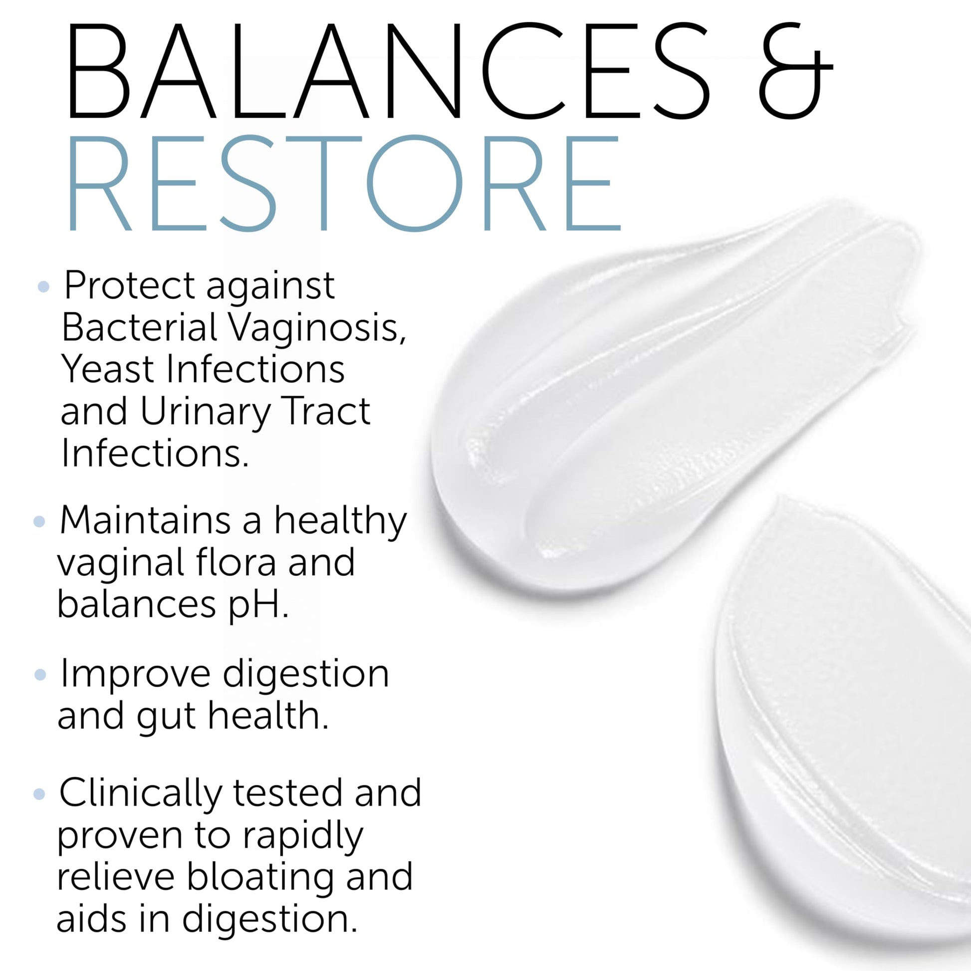 Vaginal Probiotic Gel | Yeast Infection & BV Treatment for Women | for Vaginal Odor Elimination Terramed Just Think Comfort