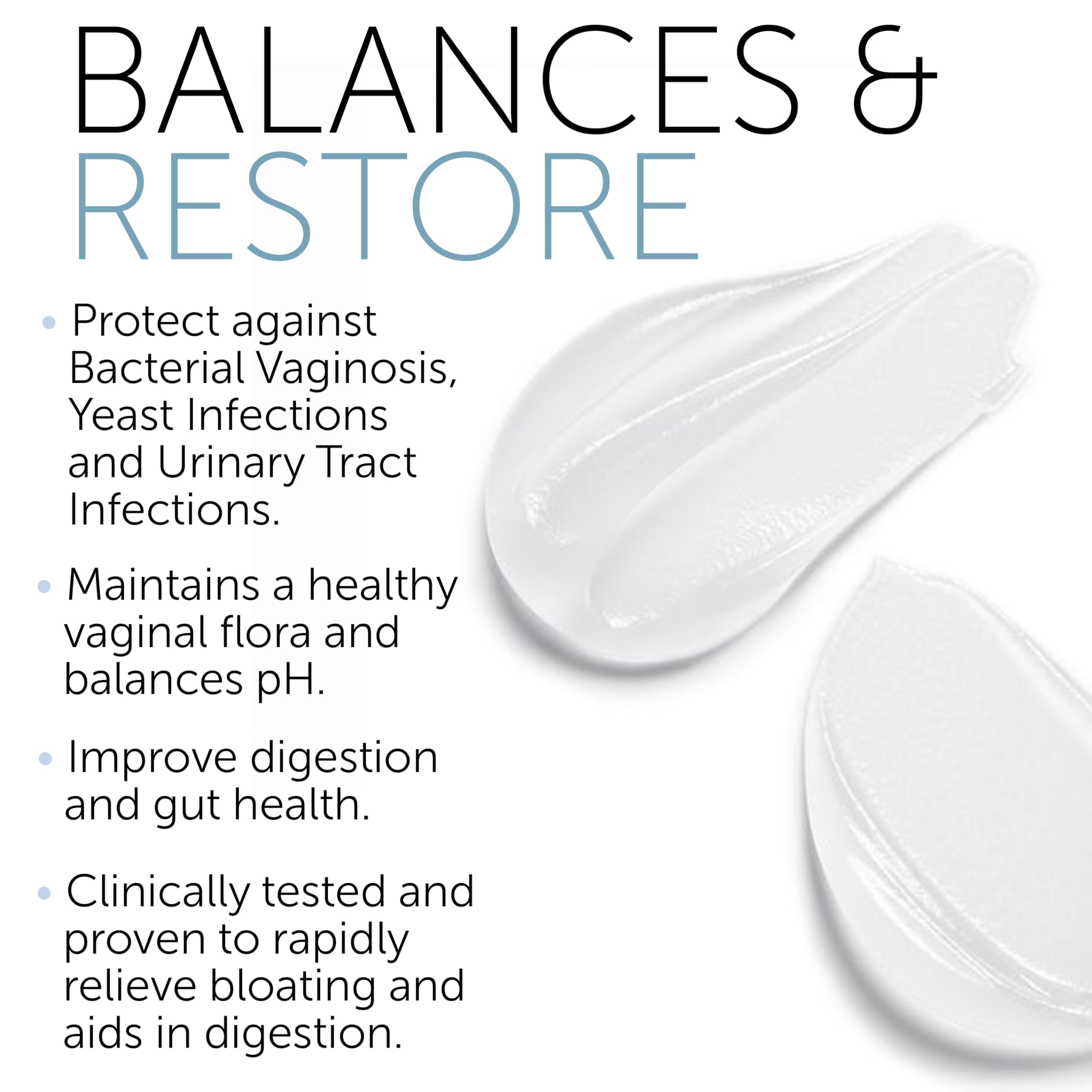 Vaginal Probiotic Gel | Yeast Infection & BV Treatment for Women | for Vaginal Odor Elimination Terramed Just Think Comfort