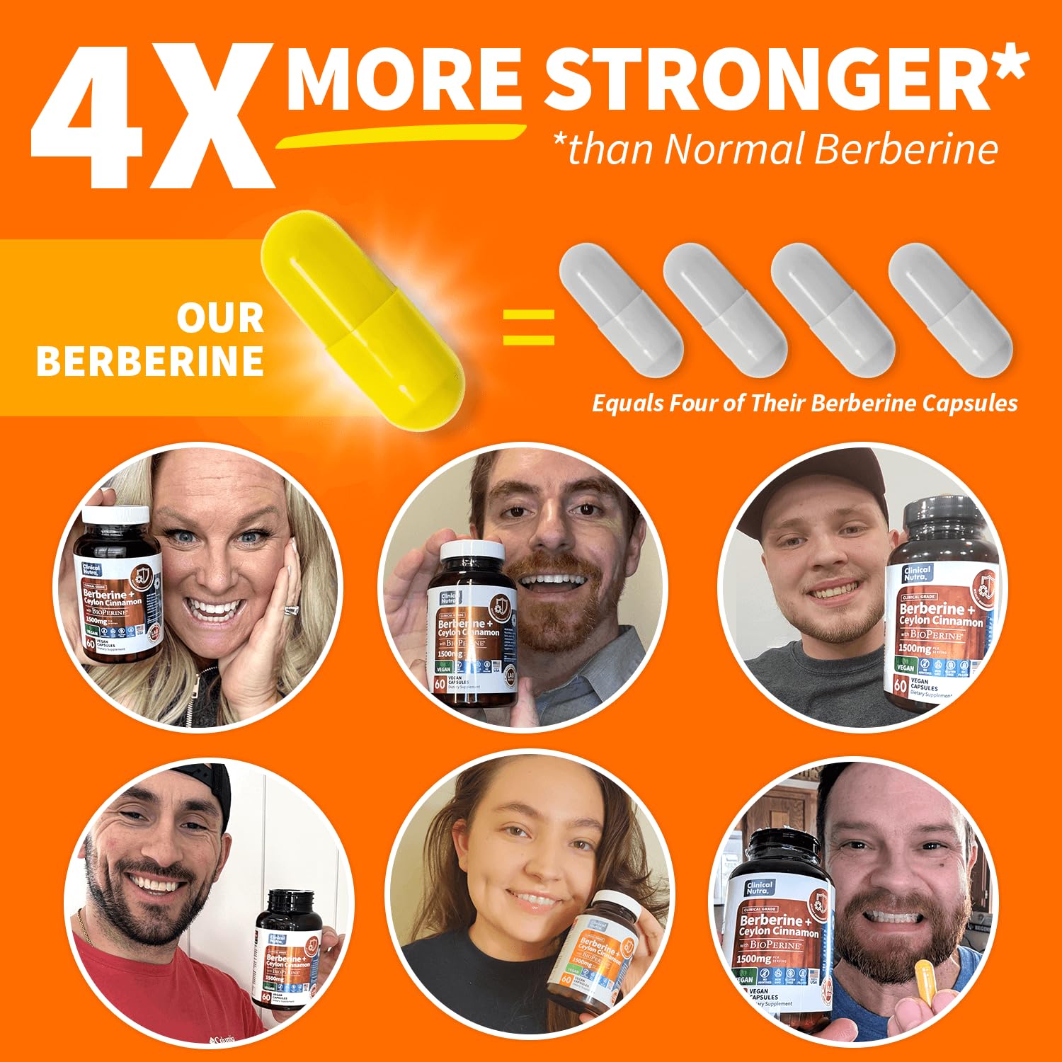 Clinical Grade Berberine Supplement 1500mg HCL Plus Ceylon Cinnamon Weight Managemen Clinical Nutra