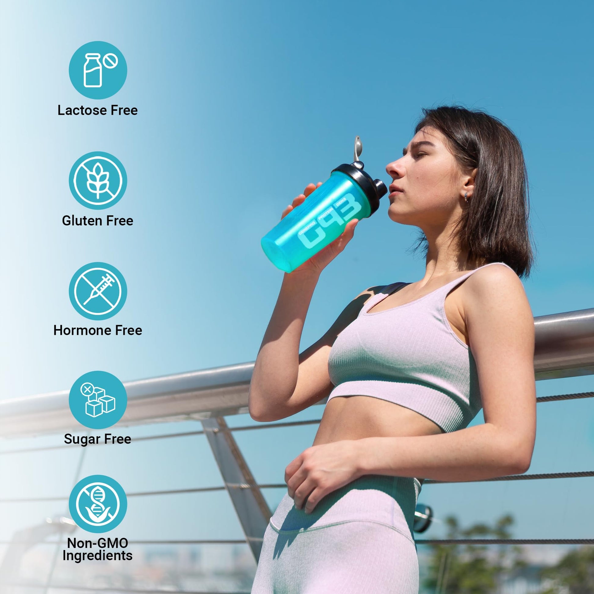 Genepro Unflavored Protein Powder - New Formula - Lactose-Free, Gluten-Free, & Non Genepro Gen. 3 The Protein Solution