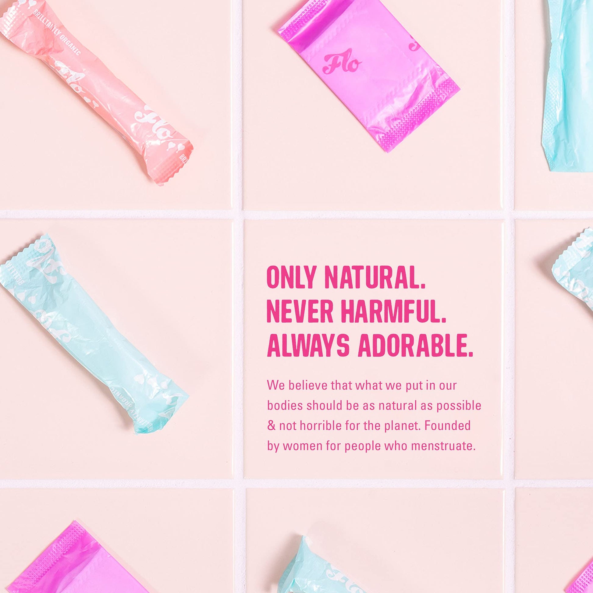 FLO - Organic Bamboo Daily Panty Liners, Plant-Based Cotton, Biodegradable FLO