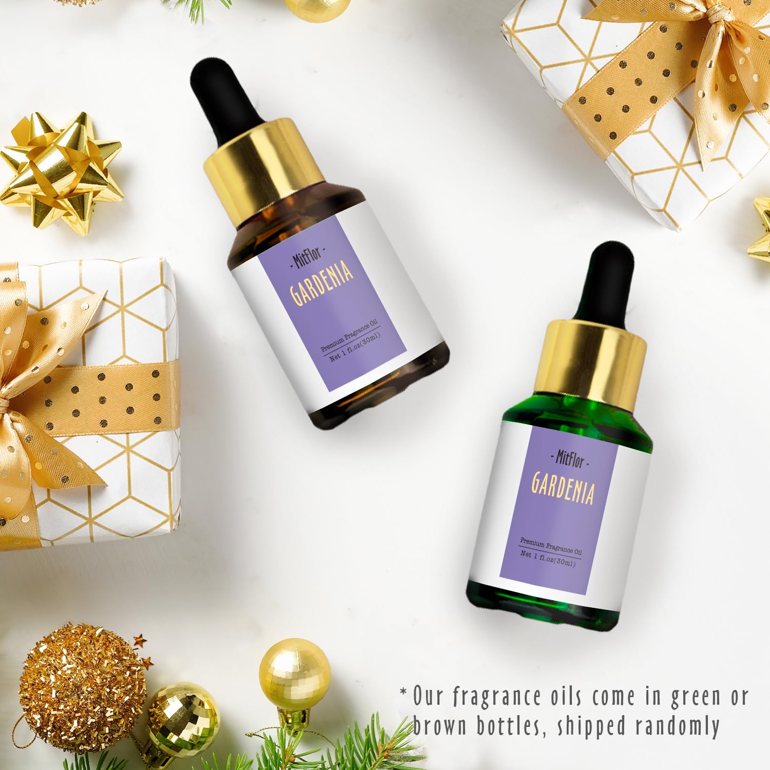 Gardenia Fragrance Oil, MitFlor Single Scented Oil, Large Size Premium Grade Fragrance Oil MitFlor