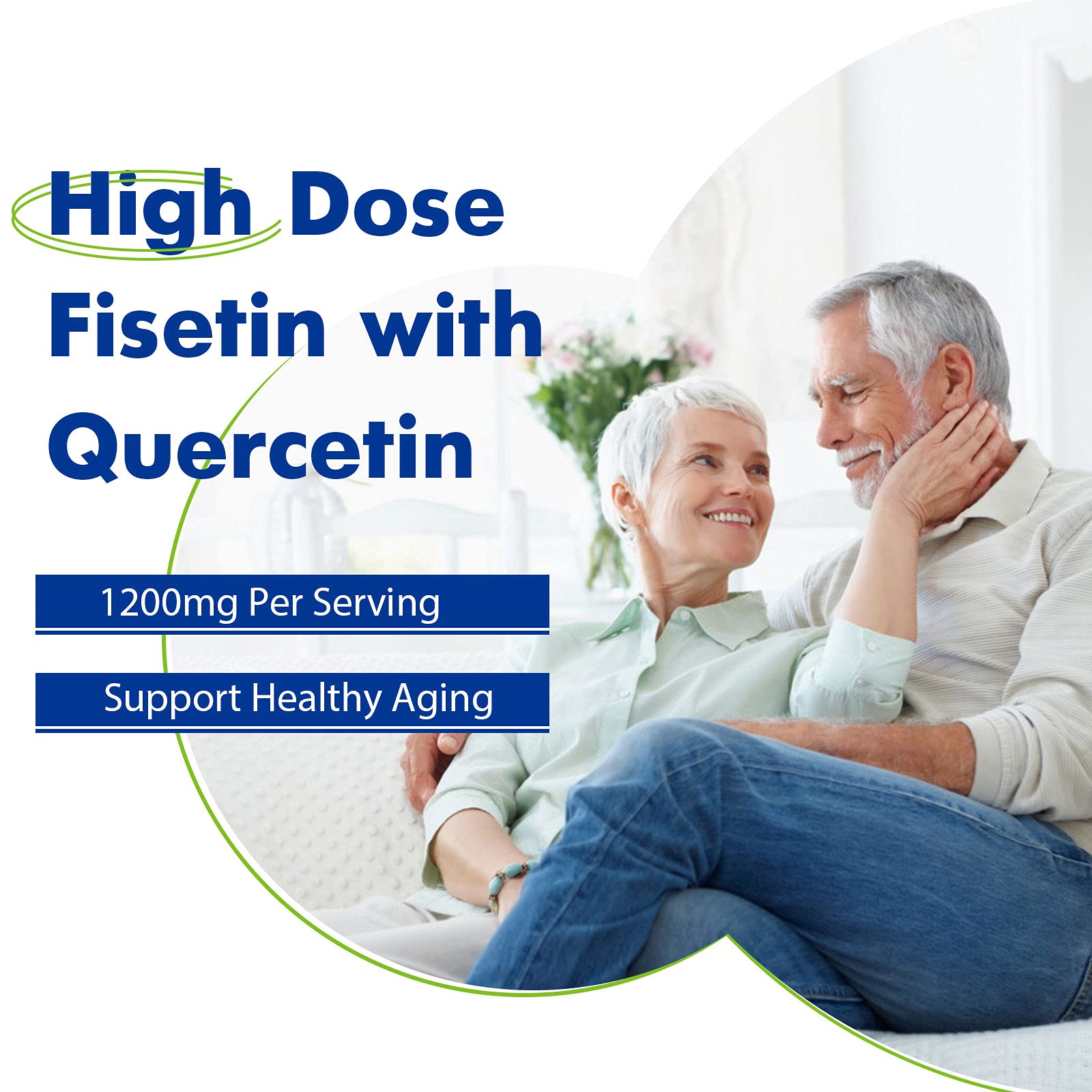 Sharoaid Liposomal Fisetin with Quercetin Supplements 1200 mg per Serving,High Absorpti Sharoaid