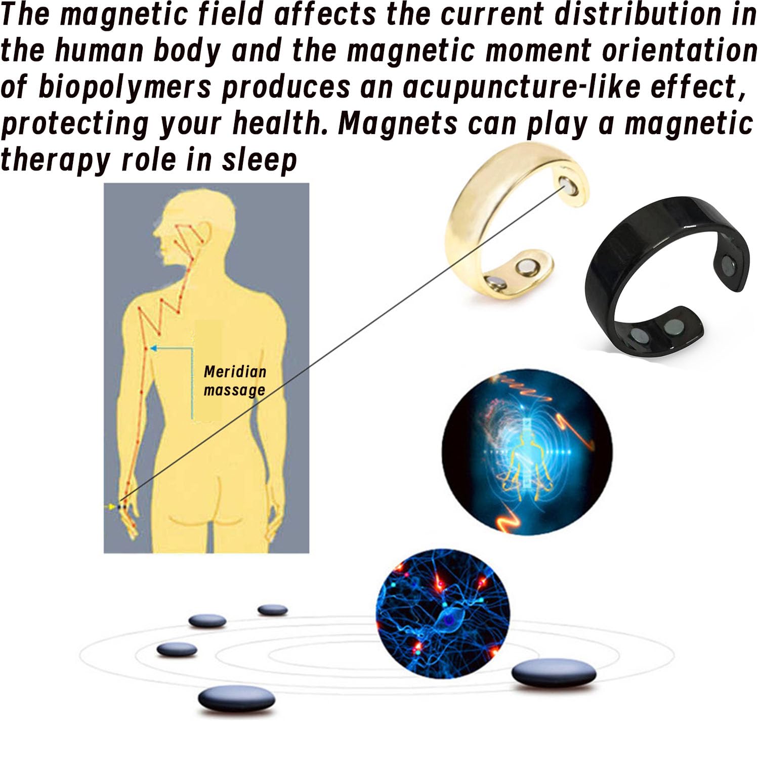 HVZZ Calmi Ring, Olux Rings for Women, Calmi Magnetic Ring for Lymphatic Drainage Arthritis Pain Relief HVZZ