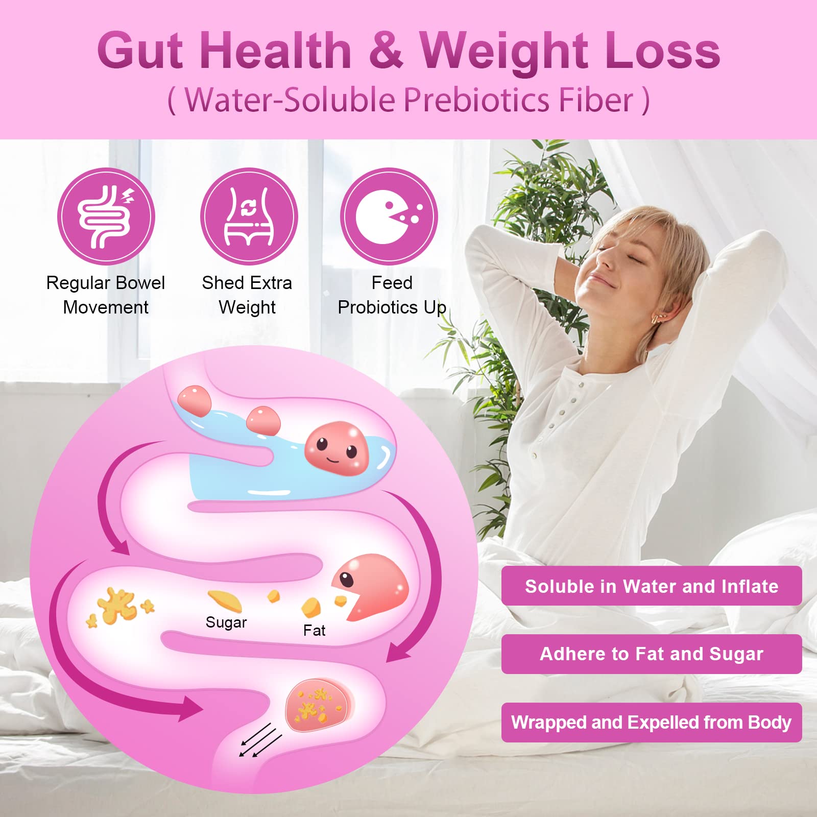 Probiotics for Women Digestive Health, 100 Billion CFUs Probiotic with Digestive Enzymes NATURE TARGET