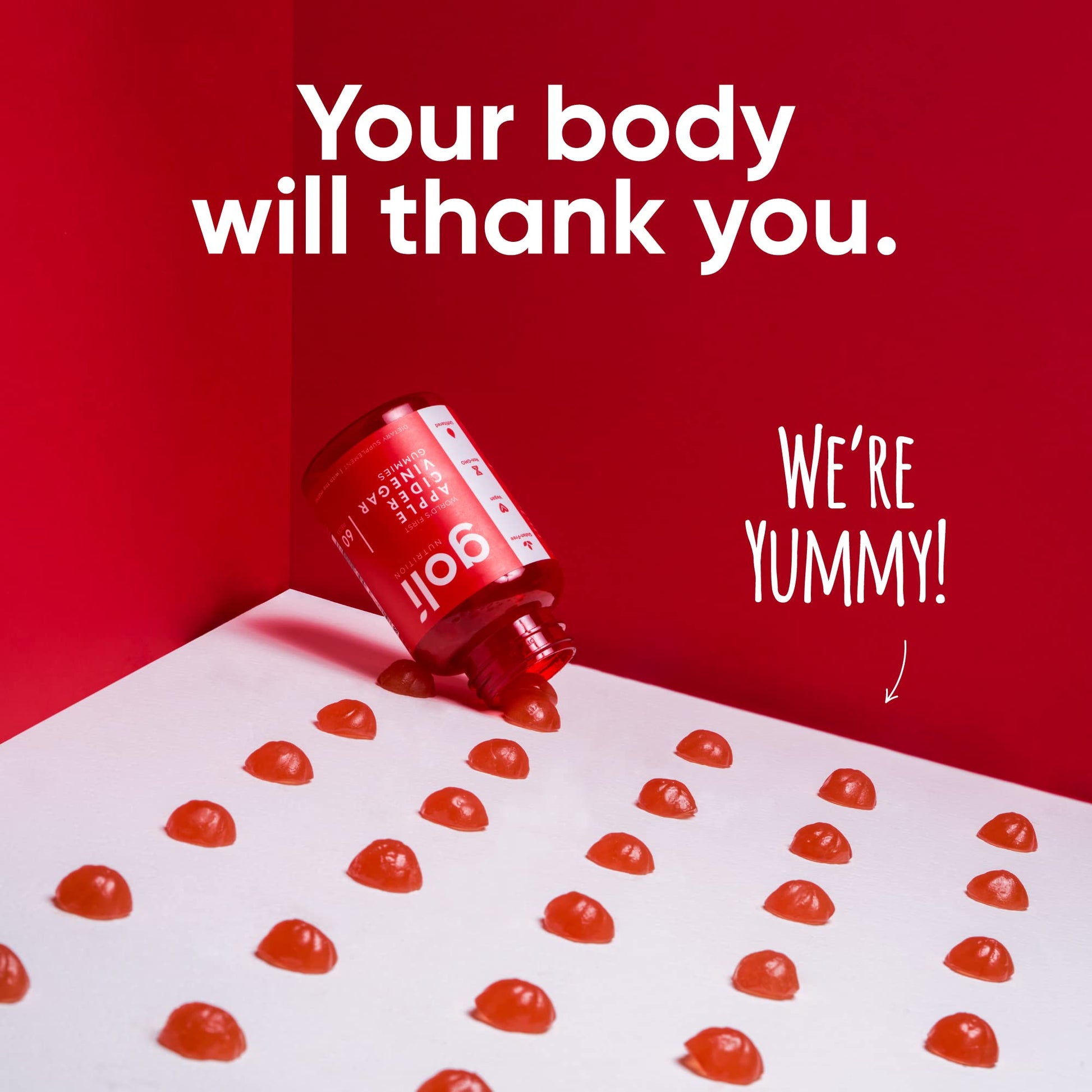 Goli Nutritional Supplement, Apple Cider Vinegar Gummy Vitamins Nutrition, 2 Pack Goli