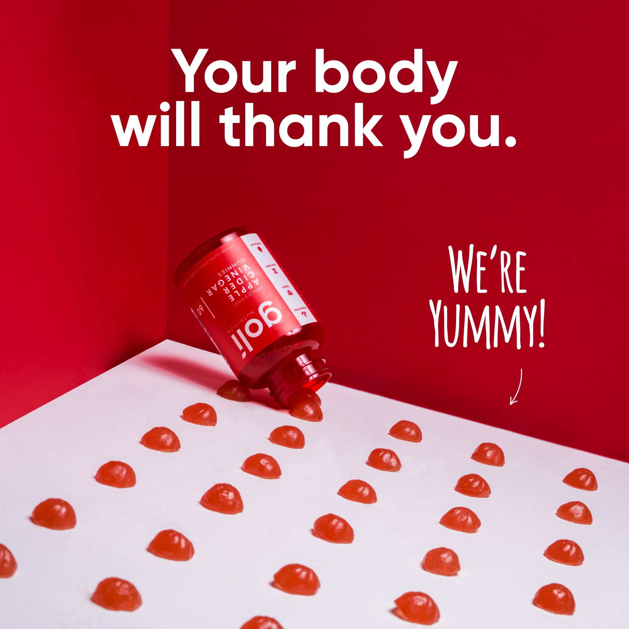 Goli Nutritional Supplement, Apple Cider Vinegar Gummy Vitamins Nutrition, 2 Pack Goli