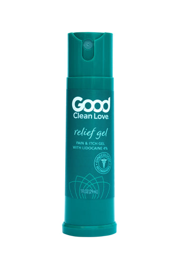 Good Clean Love Relief Gel Pain & Itch with Lidocaine 4%, Fast-Acting Relief from Pain, Itch, and Irritation